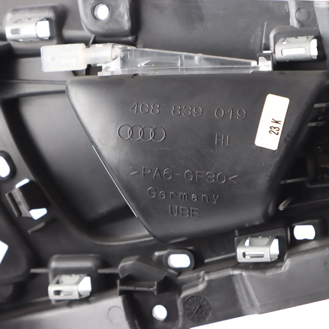 Support De Poignée De Porte Intérieure Arrière Gauche pour Audi A7 4G à propos du numéro de pièce 4G8839019 Audi A7 4G Support De Poignée De Porte Intérieure Arrière Gauche - SKU 4G8839019 - Numéro de pièce 4G8839019