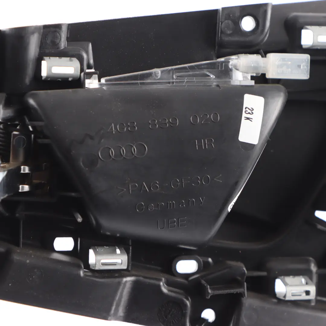 Audi A7 4G Grab Handle Interior Rear Left N/S Door Trim Frame - SKU 4G8839020 - Part number 4G8839020