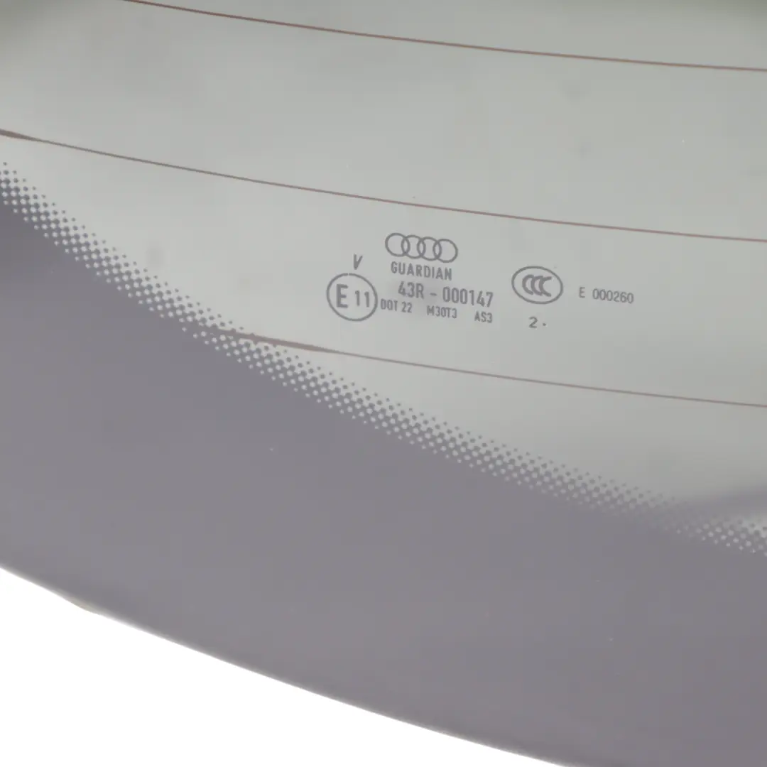 Boot Lid Window Glass Rear Heated Tinted AS3 to Audi A7 S7 4G with Part number 4G8845501H Audi A7 S7 4G Boot Lid Window Glass Rear Heated Tinted AS3 - SKU 4G8845501H - Part number 4G8845501H
