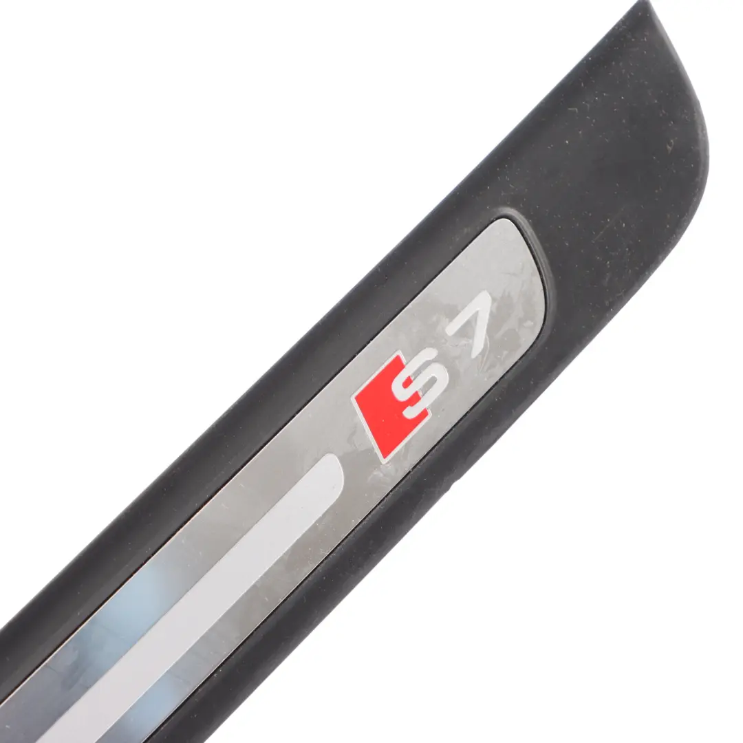 Door Step Cover SET Sill Trim S7 Front Rear N/O/S Black to AUDI S7 4G with Part number 4G8853373A AUDI S7 4G Door Step Cover SET Sill Trim S7 Front Rear N/O/S Black - SKU 4G8853373A - Part number 4G8853373A