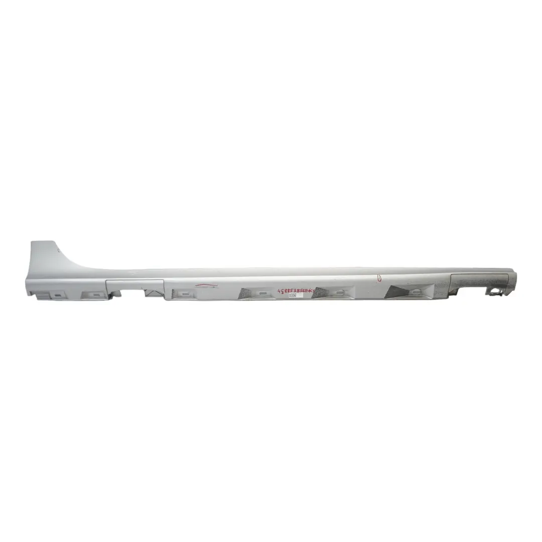 4G8 Side Skirt Door Sill Cover Right O/S Panel Ice Silver Metallic - X7W to Audi A7 with Part number 4G8853856E Audi A7 4G8 Side Skirt Door Sill Cover Right O/S Panel Ice Silver Metallic - X7W - SKU 4G8853856E-ICS - Part number 4G8853856E