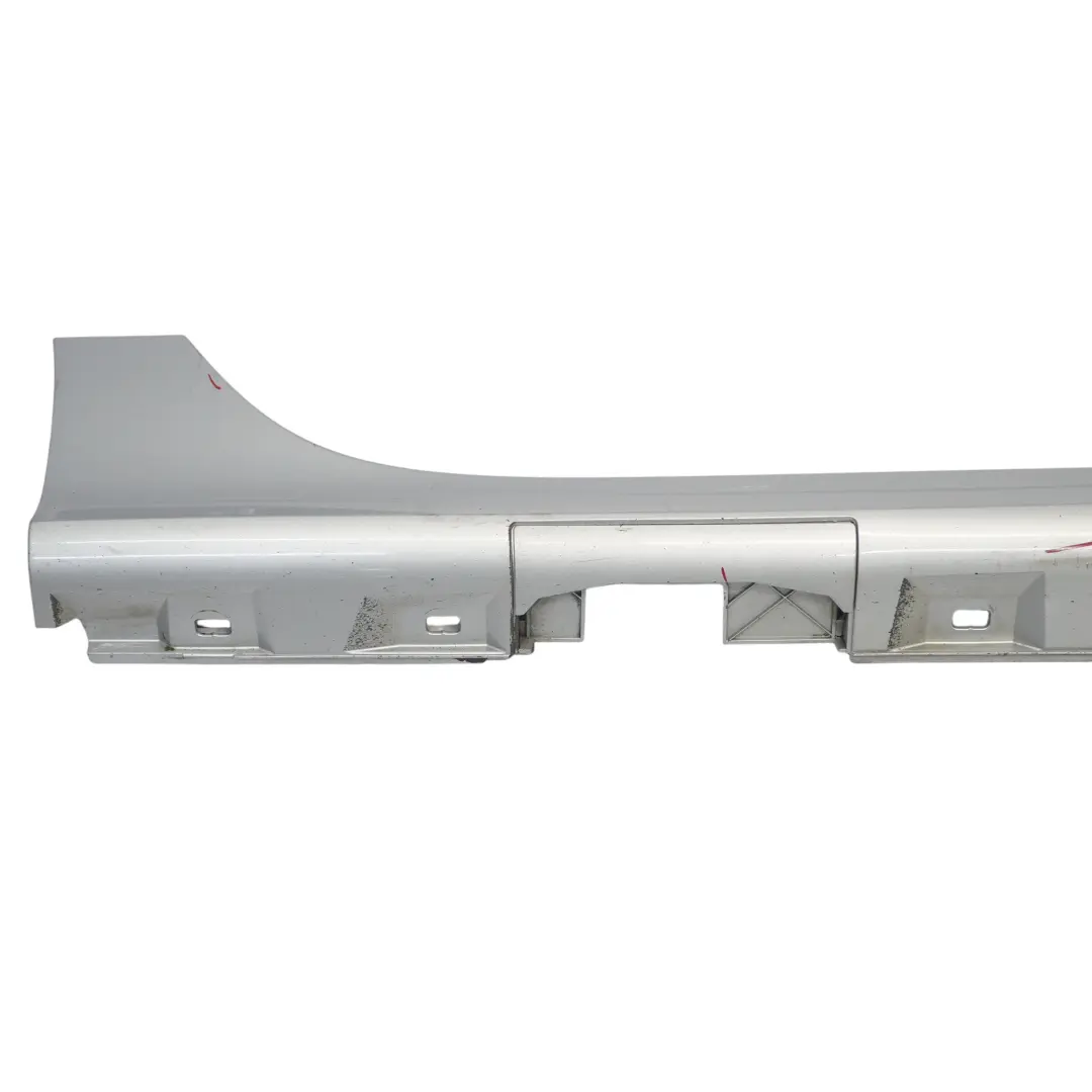Audi A7 4G8 Side Skirt Door Sill Cover Right O/S Panel Ice Silver Metallic - X7W - SKU 4G8853856E-ICS - Part number 4G8853856E