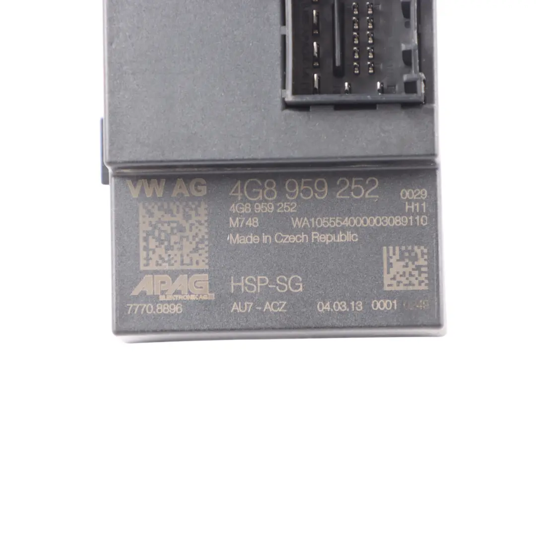 Mecanismo Actuador Alerón Activo Eléctrico Trasero para Audi A7 4G con número de pieza 4G8959252 Audi A7 4G Mecanismo Actuador Alerón Activo Eléctrico Trasero - SKU 4G8959252 - Número de pieza 4G8959252