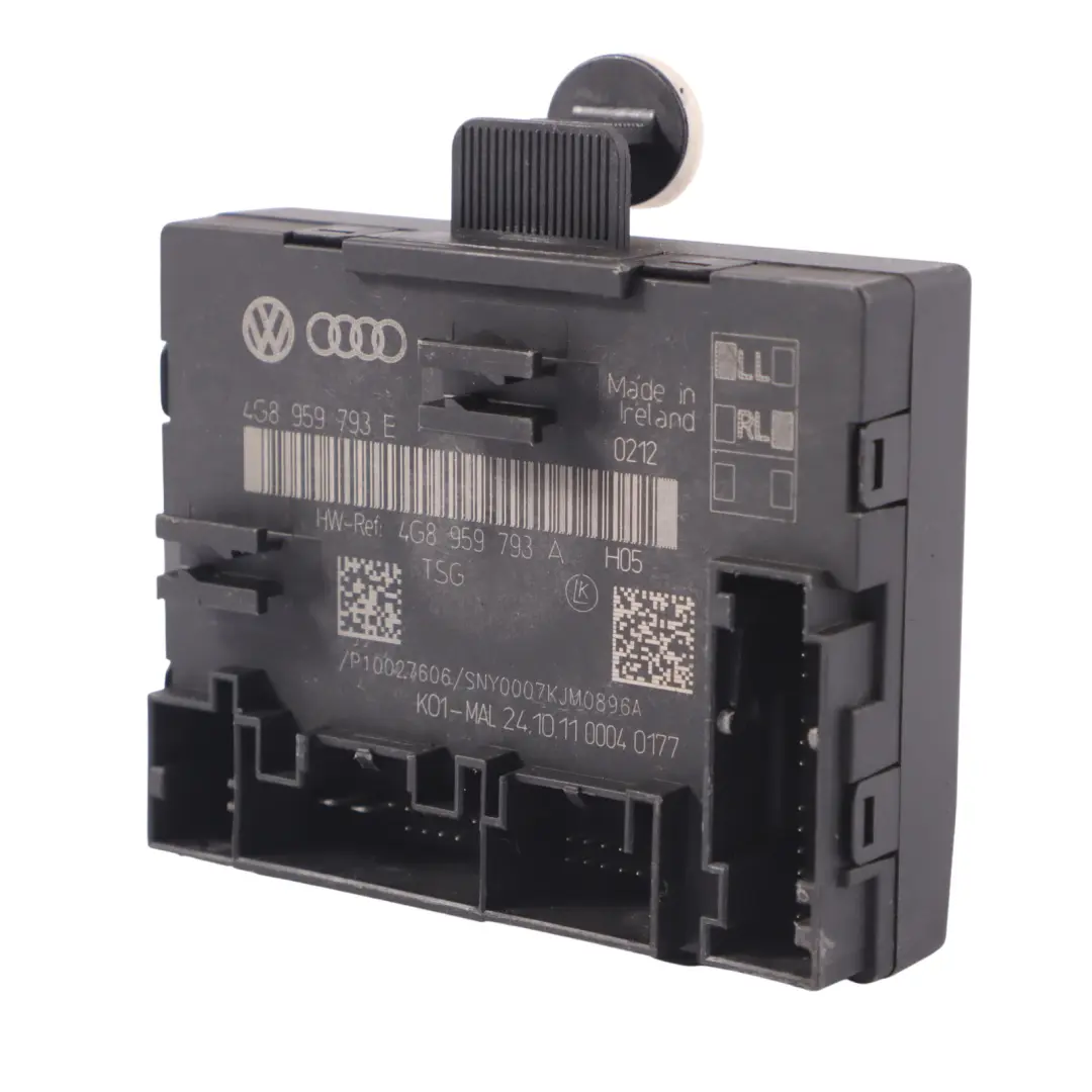 4G8 Module contrôle des portes avant gauche côté conducteur pour AUDI A7 à propos du numéro de pièce 4G8959793A AUDI A7 4G8 Module contrôle des portes avant gauche côté conducteur - SKU 4G8959793A - Numéro de pièce 4G8959793A