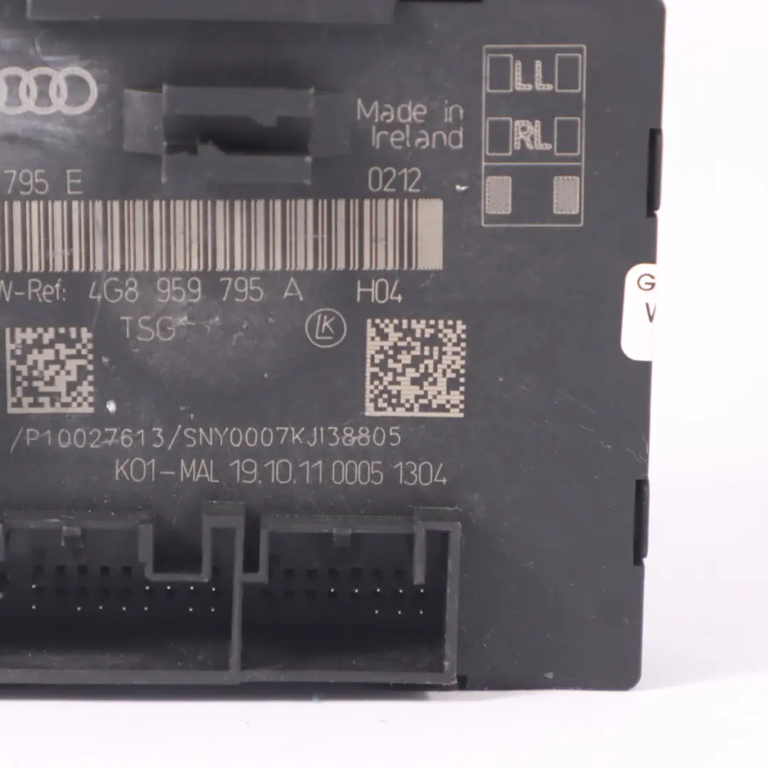 Audi A7 4G8 Modulo di controllo Unità elettrica ECU posteriore destra - SKU 4G8959795A - Numero di parte 4G8959795A