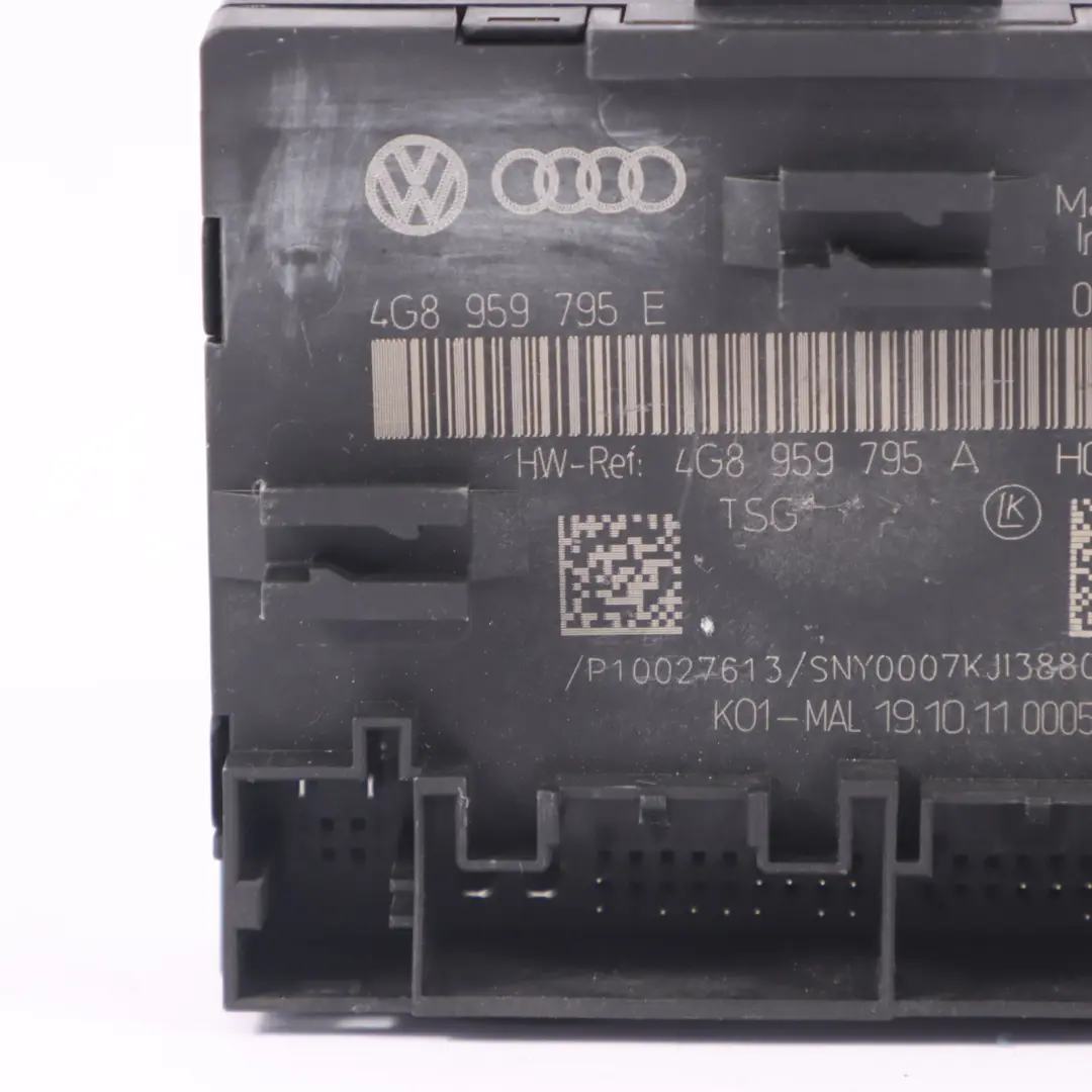 4G8 Module commande portes électrique ECU arrière droite pour Audi A7 à propos du numéro de pièce 4G8959795A Audi A7 4G8 Module commande portes électrique ECU arrière droite - SKU 4G8959795A - Numéro de pièce 4G8959795A