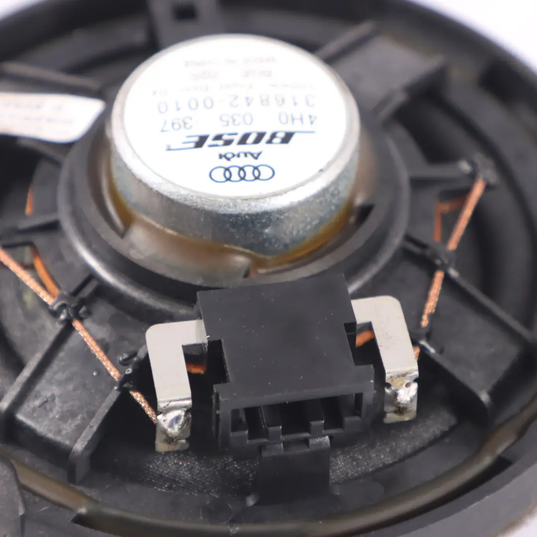 Audi A8L 4H Front Door Mid Range Bose Bass Speaker Left Right N/O/S - SKU 4H0035397 - Part number 4H0035397