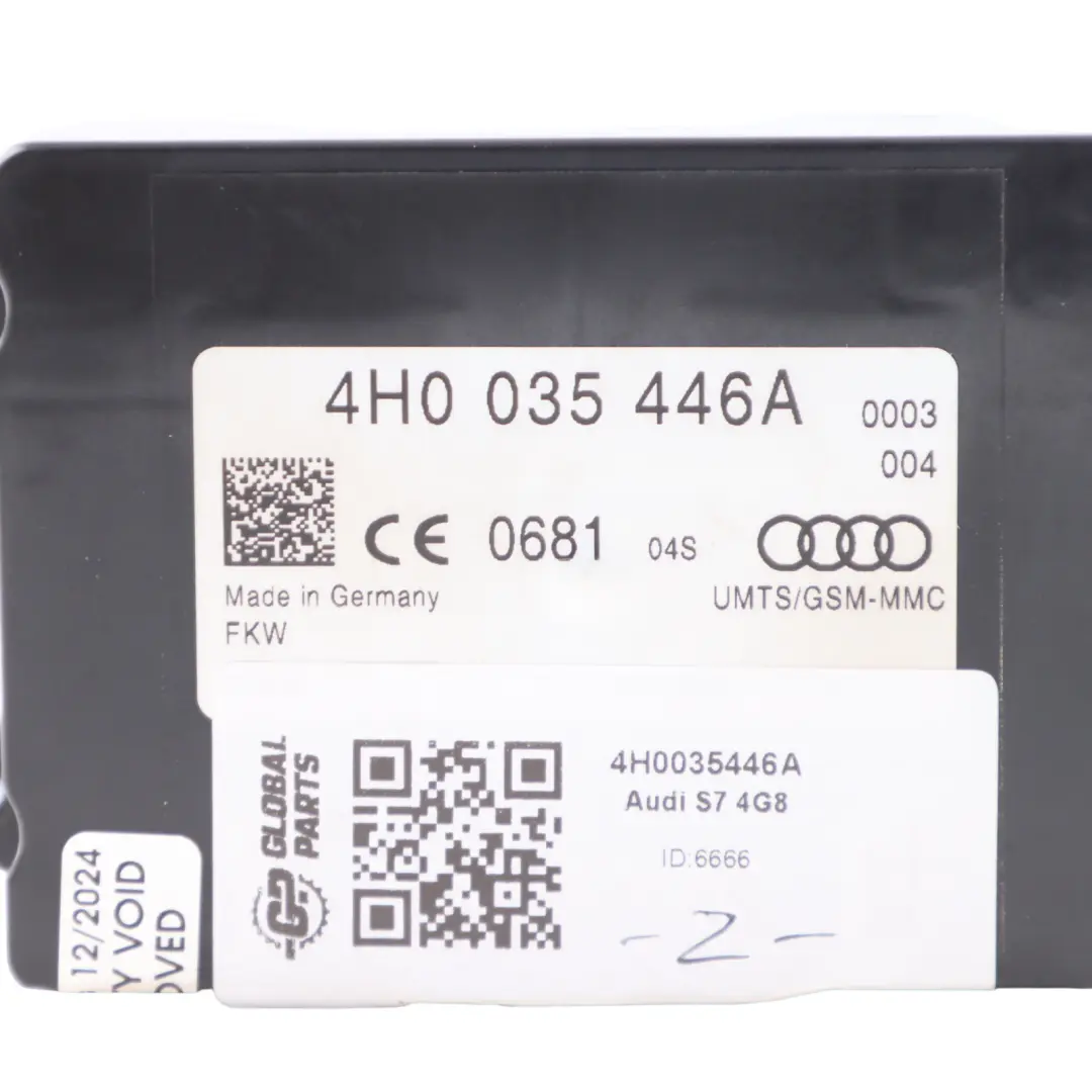 Audi A7 4G Antenna Segnale Amplificatore Unità Di Controllo ECU - SKU 4H0035446A - Numero di parte 4H0035446A