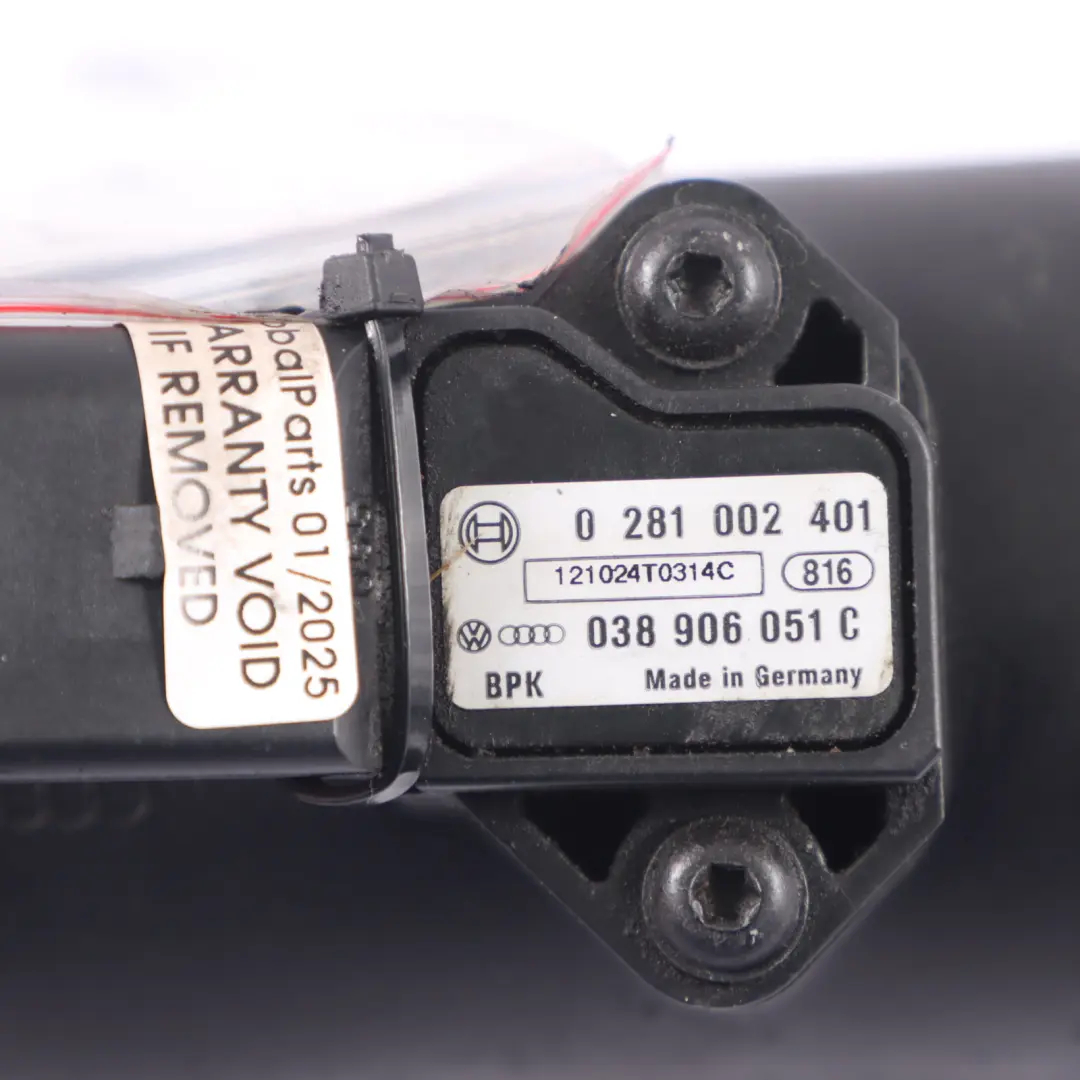 Audi A8L 4H 3.0 TDI CDTA Intercooler Pipe Connector Pressure Sensor - SKU 4H0145673P - Part number 4H0145673P