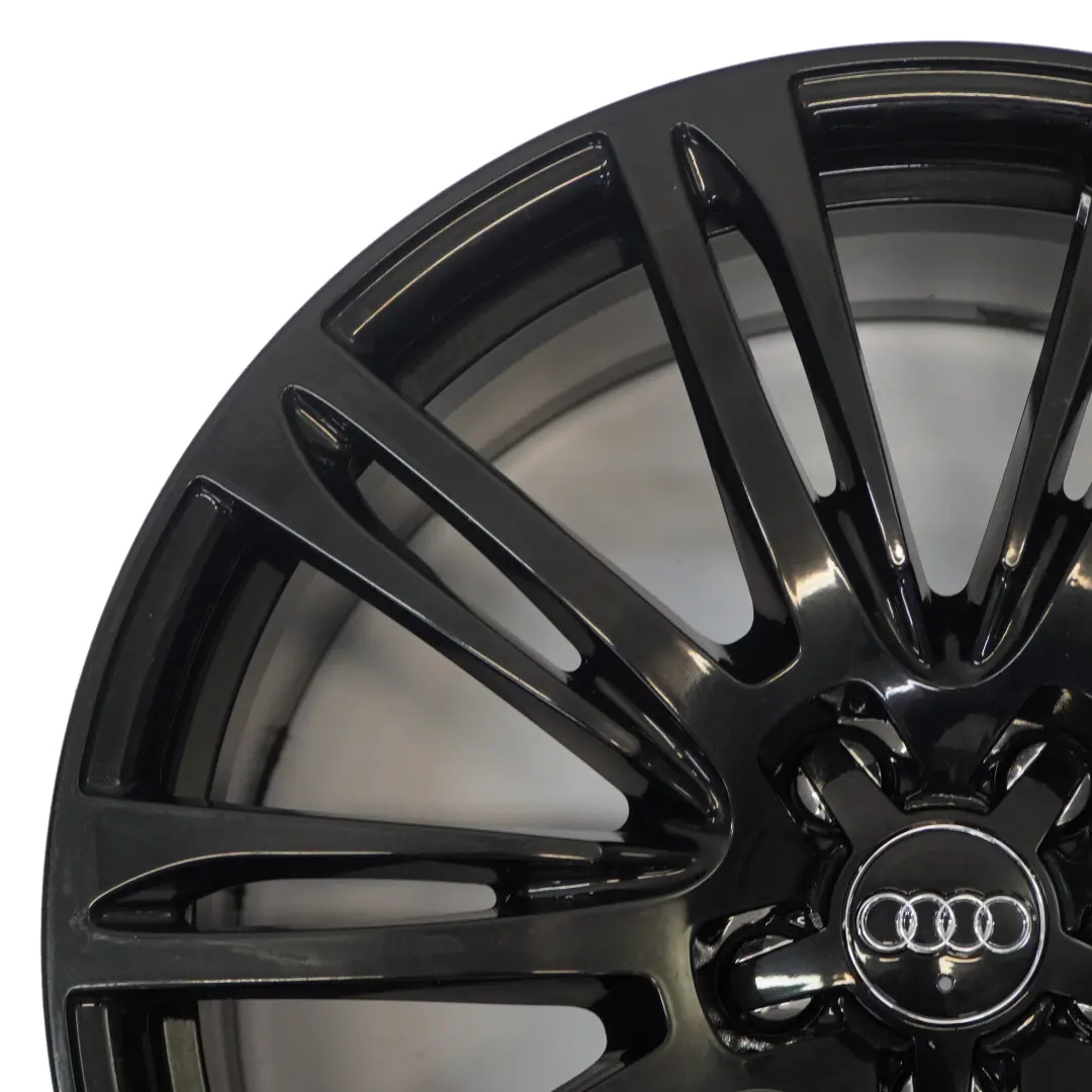 Llanta de aleación Audi A8 4H D4 Negra 20" 9J ET:37 20-Spoke para con número de pieza 4H0601025AG Llanta de aleación Audi A8 4H D4 Negra 20" 9J ET:37 20-Spoke - SKU 4H0601025AG-1 - Número de pieza 4H0601025AG