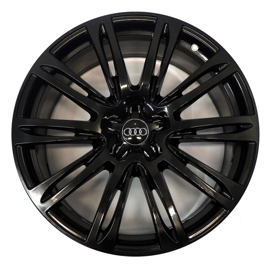 Alloy Rim 20" 9J ET:37 20-Spoke to Audi A8 4H D4 Black Wheel with Part number 4H0601025AG Audi A8 4H D4 Black Wheel Alloy Rim 20" 9J ET:37 20-Spoke - SKU 4H0601025AG-3 - Part number 4H0601025AG