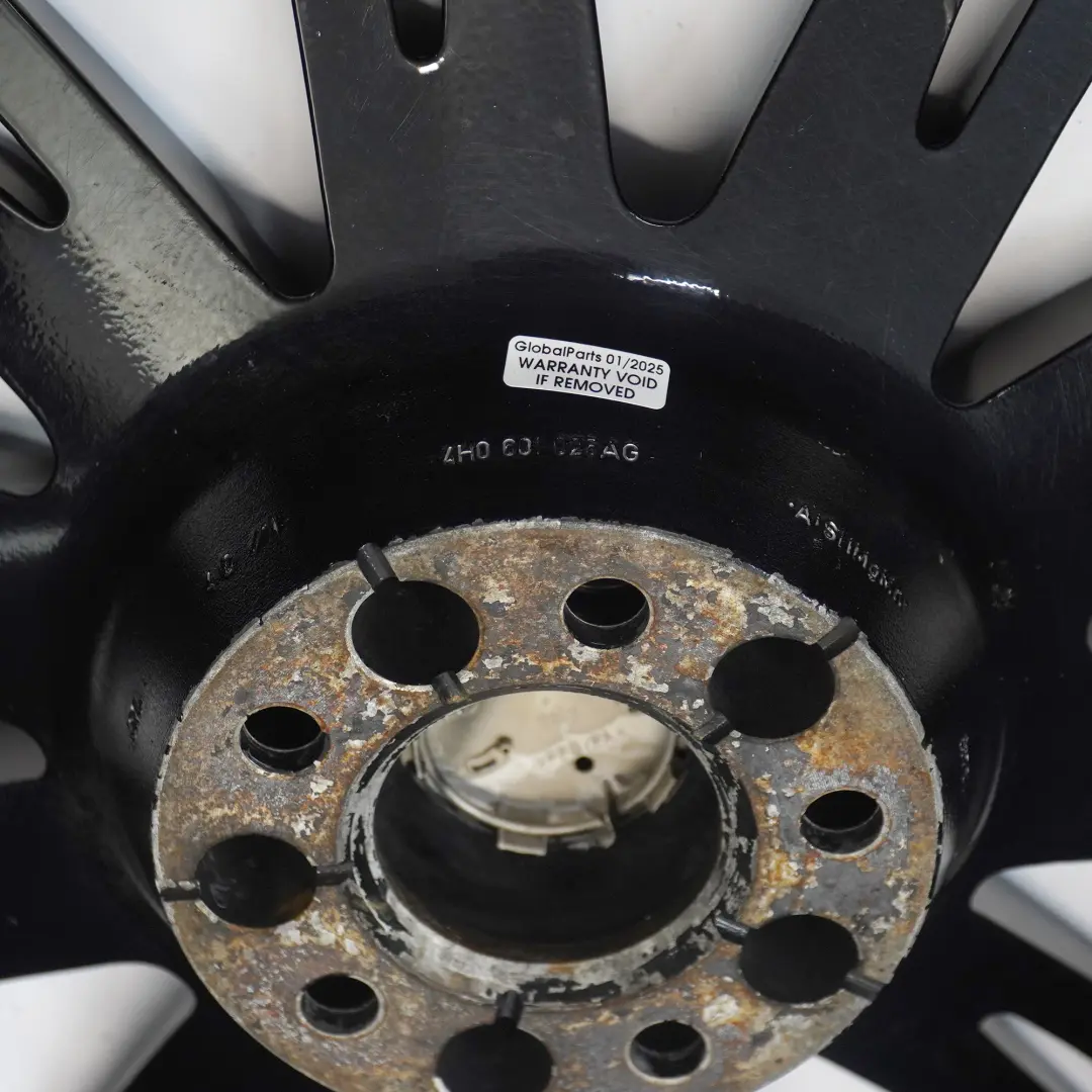 Alloy Rim 20" 9J ET:37 20-Spoke to Audi A8 4H D4 Black Wheel with Part number 4H0601025AG Audi A8 4H D4 Black Wheel Alloy Rim 20" 9J ET:37 20-Spoke - SKU 4H0601025AG-3 - Part number 4H0601025AG