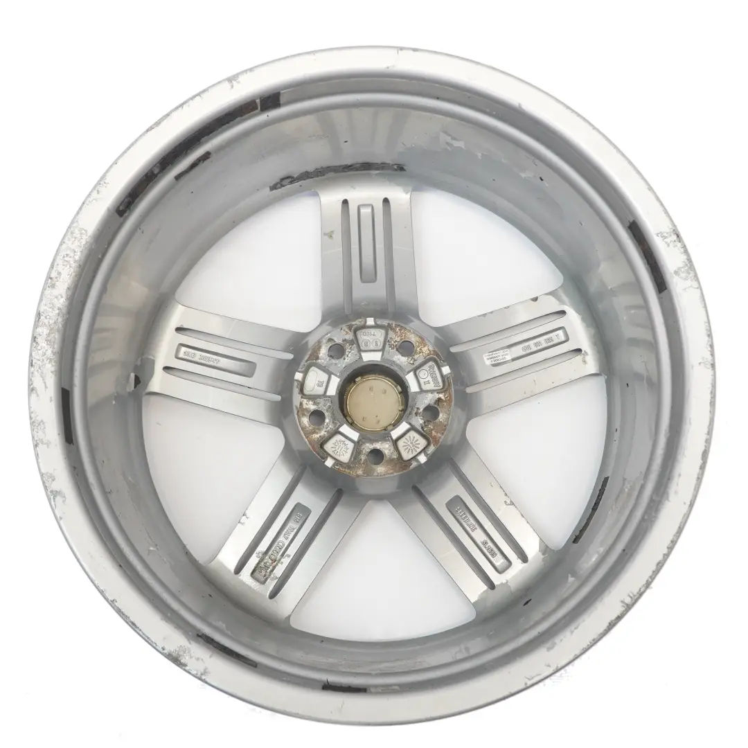Audi A7 4G A8 4H Jante argentée en alliage 20" 9J ET:37 Star Spoke - SKU 4H0601025T-1 - Numéro de pièce 4H0601025T