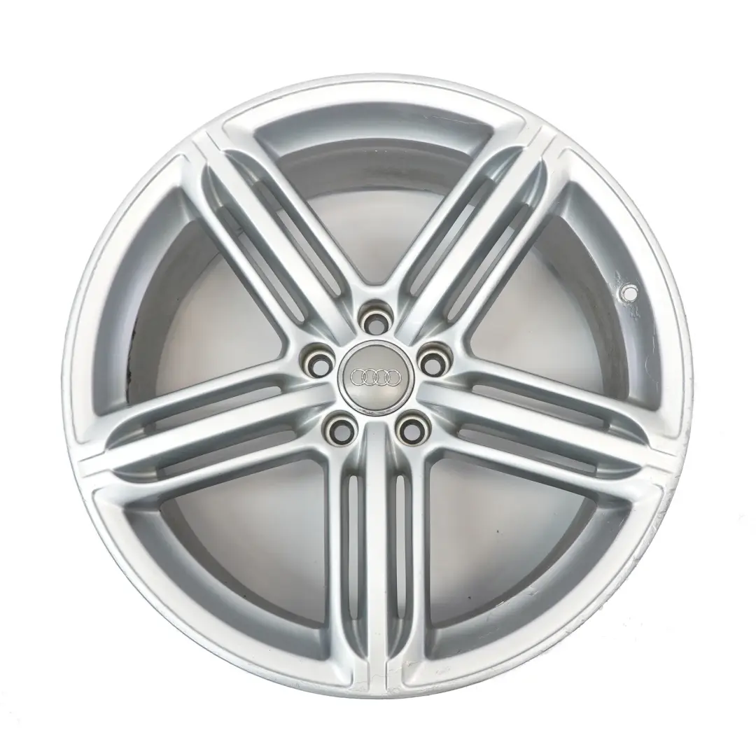 Audi A7 4G A8 4H Jante argentée en alliage 20" 9J ET:37 Star Spoke - SKU 4H0601025T-2 - Numéro de pièce 4H0601025T