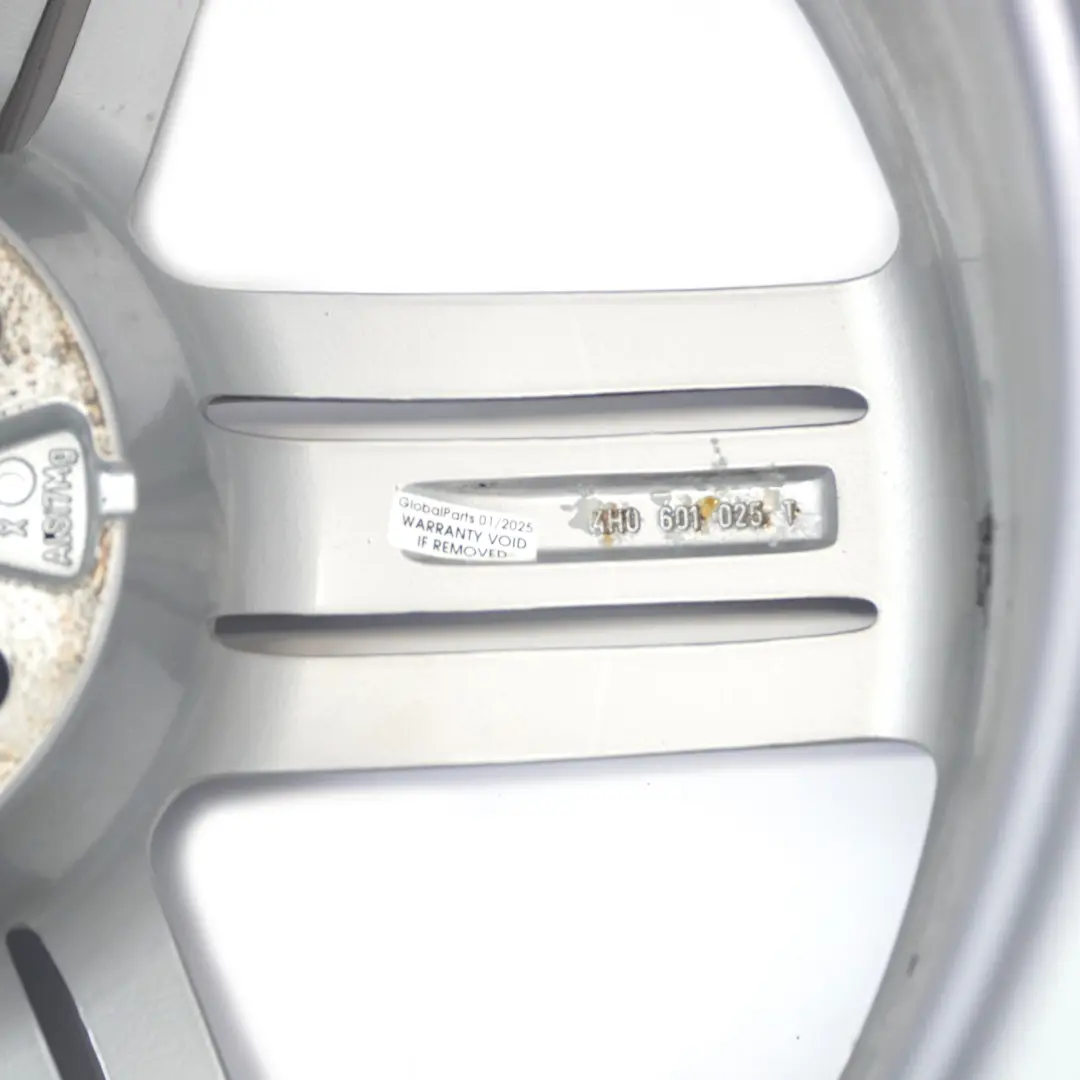Audi A7 4G A8 4H Jante argentée en alliage 20" 9J ET:37 Star Spoke - SKU 4H0601025T-2 - Numéro de pièce 4H0601025T