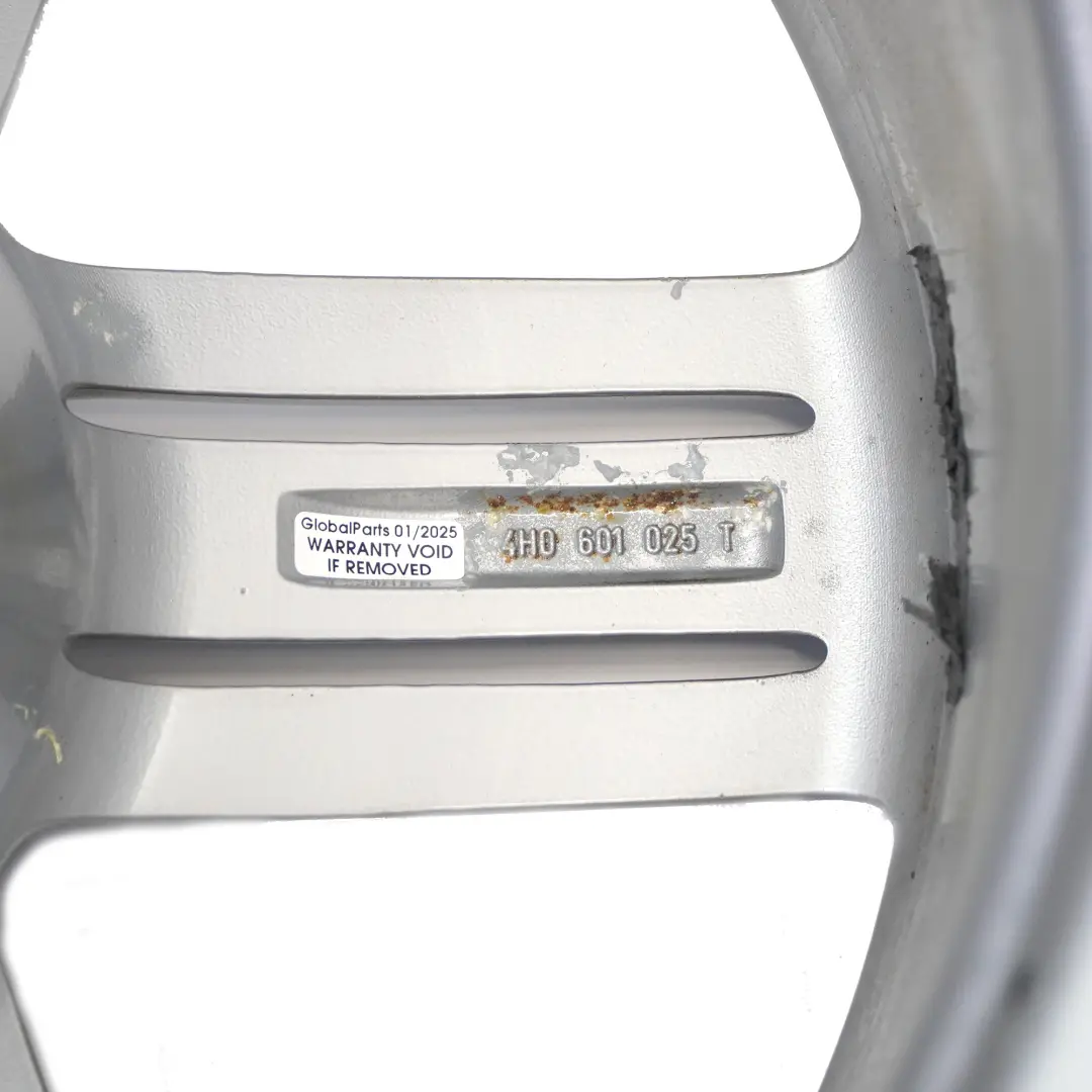 Alloy Rim 20" 9J ET:37 Star Spoke to Audi A7 4G A8 4H Silver Wheel with Part number 4H0601025T Audi A7 4G A8 4H Silver Wheel Alloy Rim 20" 9J ET:37 Star Spoke - SKU 4H0601025T-3 - Part number 4H0601025T