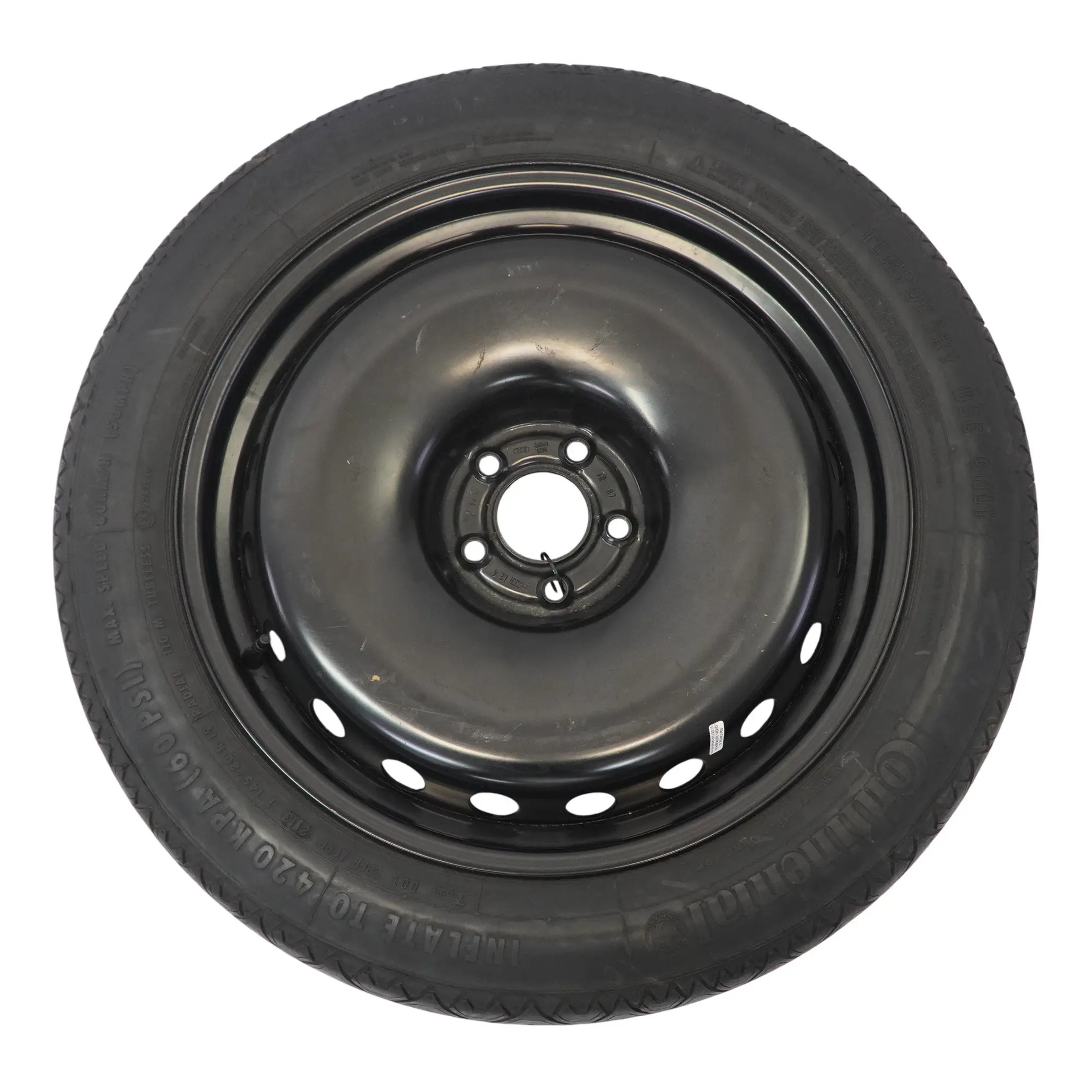 Audi A8 S8 D4 4H Roue de secours 19" 5J ET:22 Continental 145/80 4H0601027B