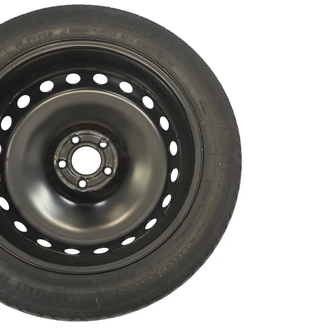 Roue de secours 19" 5J ET:22 Continental 145/80 pour Audi A8 S8 D4 4H à propos du numéro de pièce 4H0601027B Audi A8 S8 D4 4H Roue de secours 19" 5J ET:22 Continental 145/80 - SKU 4H0601027B - Numéro de pièce 4H0601027B