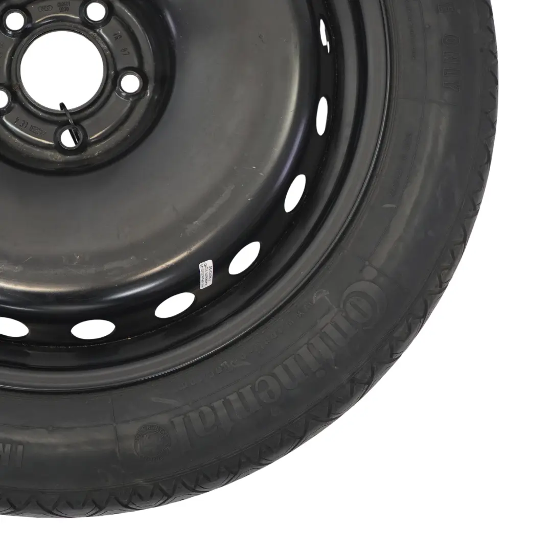 Audi A8 S8 D4 4H Roue de secours 19" 5J ET:22 Continental 145/80 - SKU 4H0601027B - Numéro de pièce 4H0601027B