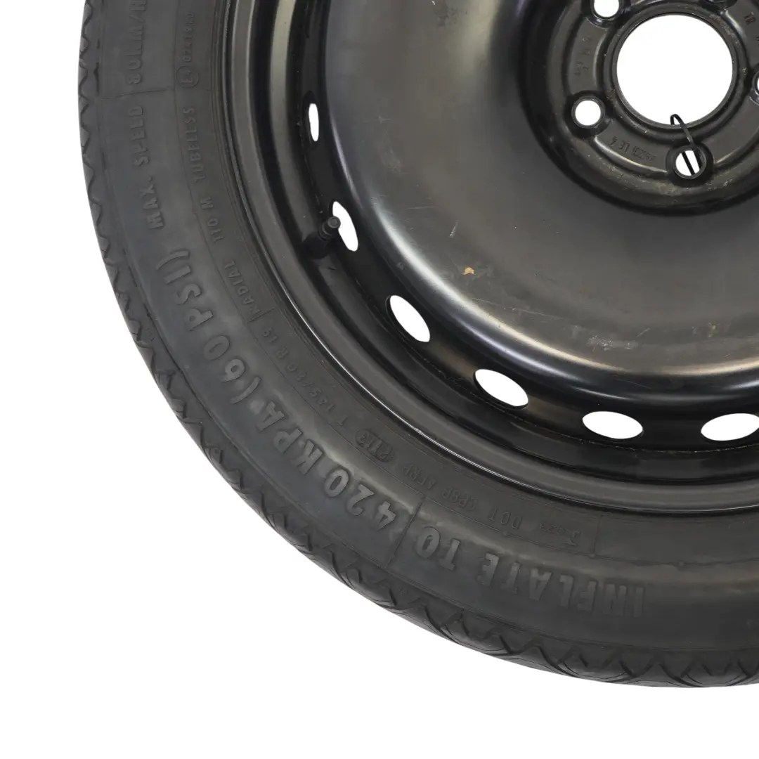 Audi A8 S8 D4 4H Roue de secours 19" 5J ET:22 Continental 145/80 - SKU 4H0601027B - Numéro de pièce 4H0601027B