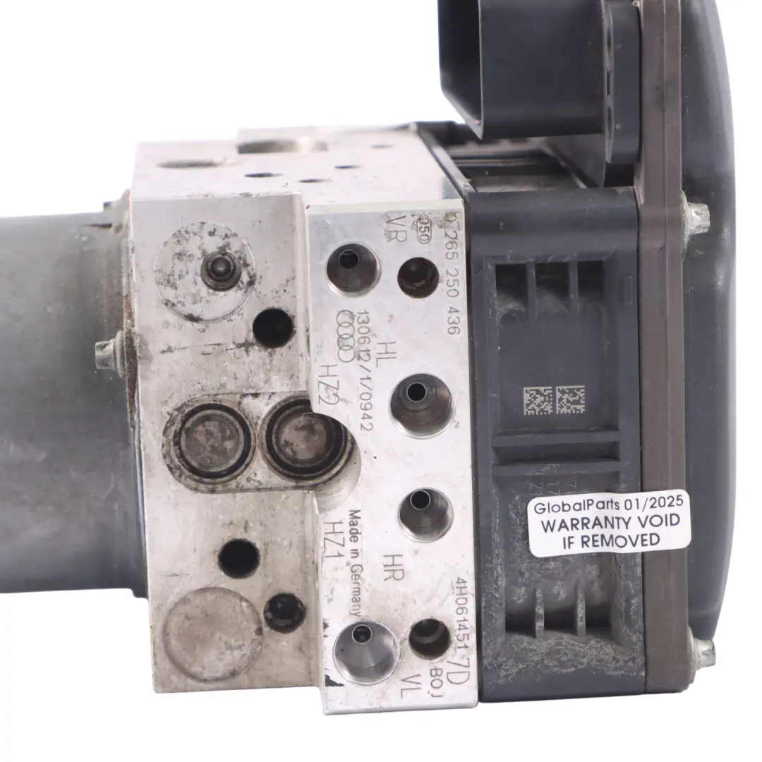 A8L 4H Module de pompe ABS Unité de contrôle hydraulique freins pour Audi à propos du numéro de pièce 4H0614517D Audi A8L 4H Module de pompe ABS Unité de contrôle hydraulique freins - SKU 4H0614517D - Numéro de pièce 4H0614517D