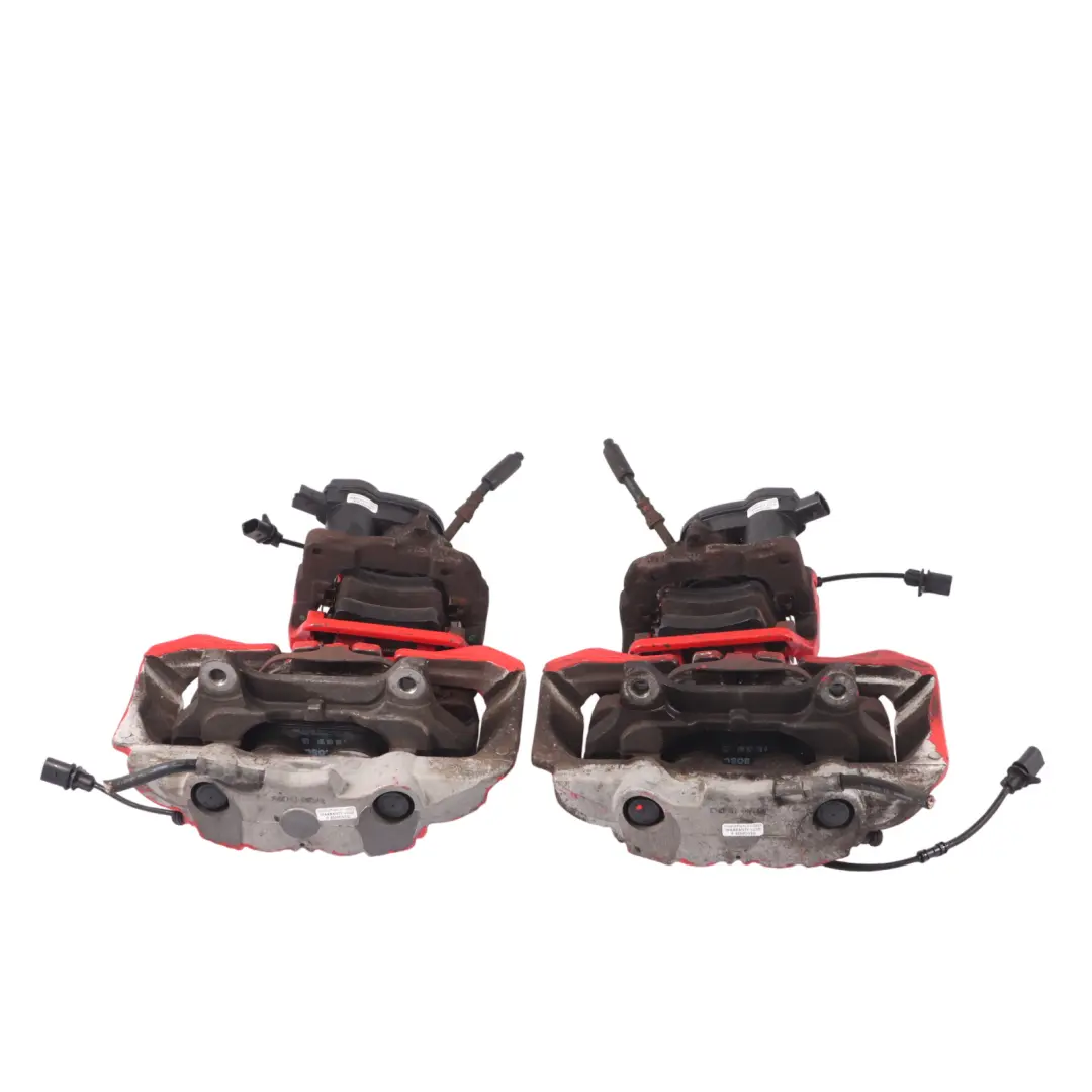 Bremssattel Vorderrad-Hinterrad-Bremsanlage Satz rot lackiert Audi A8 4H - SKU 4H0615403-1 - Teilenummer 4H0615403