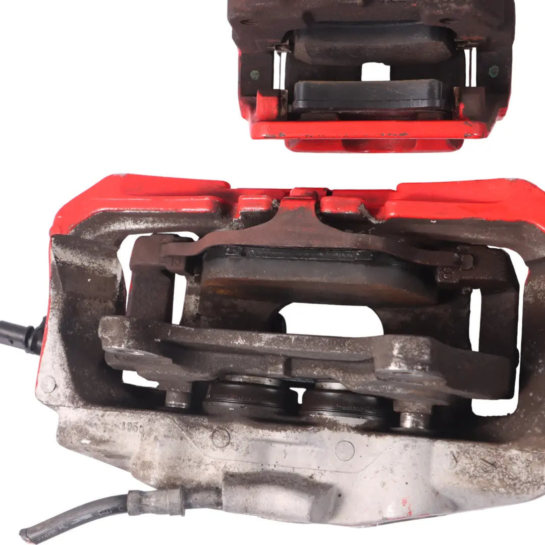 Brake Caliper Front Rear Wheel Brake Unit Set Red Painted to Audi A8 4H with Part number 4H0615403 Audi A8 4H Brake Caliper Front Rear Wheel Brake Unit Set Red Painted - SKU 4H0615403-1 - Part number 4H0615403