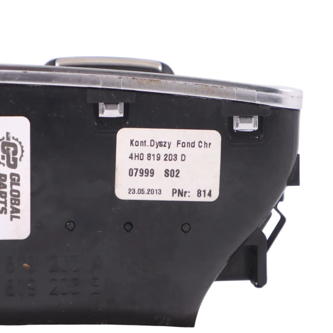 Audi A8L 4H bocchetta aria posteriore griglia console centrale - SKU 4H0819203D - Numero di parte 4H0819203D