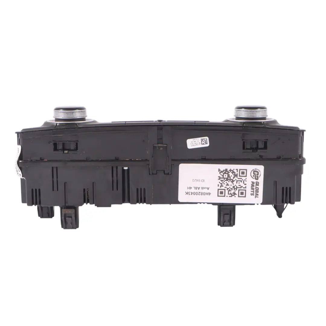 Audi A8L 4H A/C Air Condition Heater Climate Control Switch Panel - SKU 4H0820043K - Part number 4H0820043K