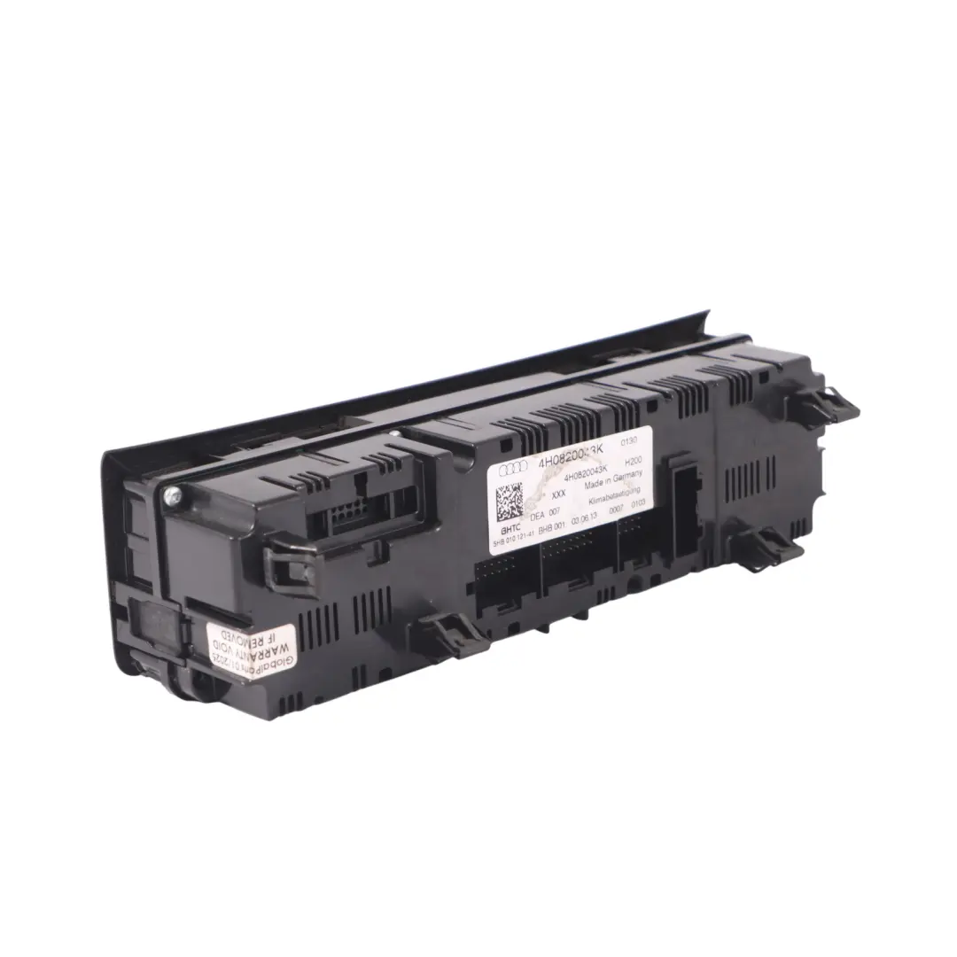 Audi A8L 4H A/C Air Condition Heater Climate Control Switch Panel - SKU 4H0820043K - Part number 4H0820043K
