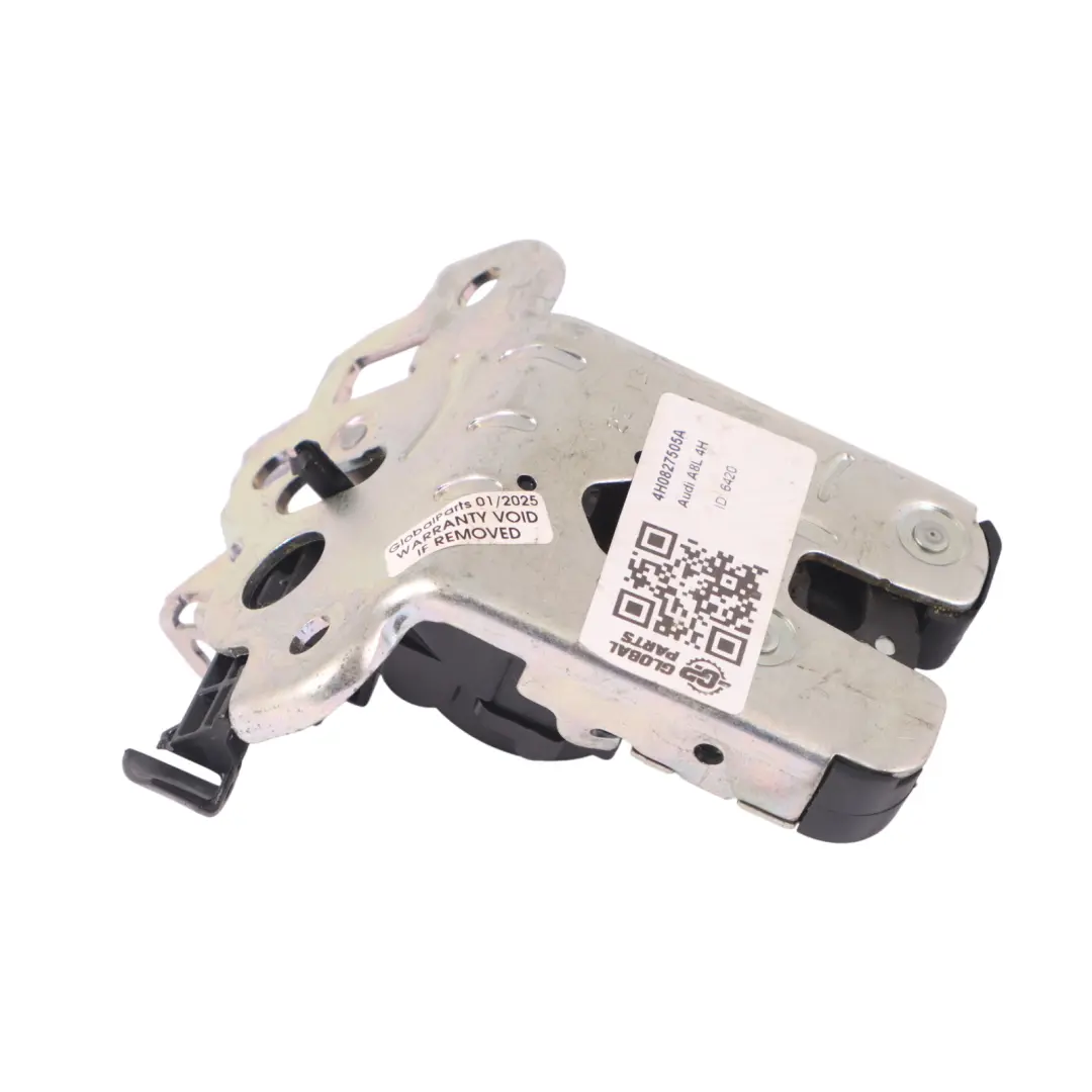 Audi A8L 4H Mécanisme de verrouillage couvercle coffre hayon arrière - SKU 4H0827505A - Numéro de pièce 4H0827505A