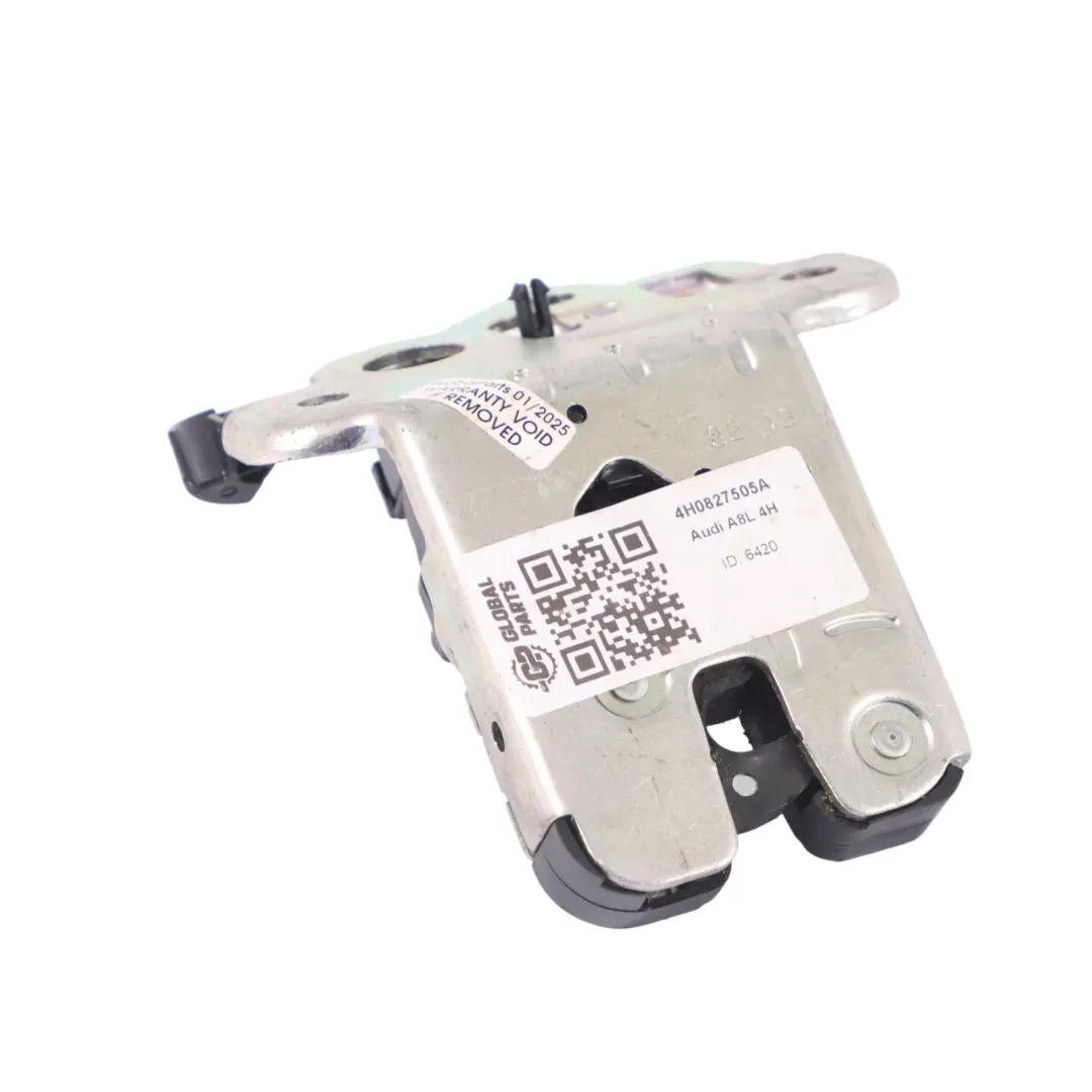 Audi A8L 4H Mécanisme de verrouillage couvercle coffre hayon arrière - SKU 4H0827505A - Numéro de pièce 4H0827505A