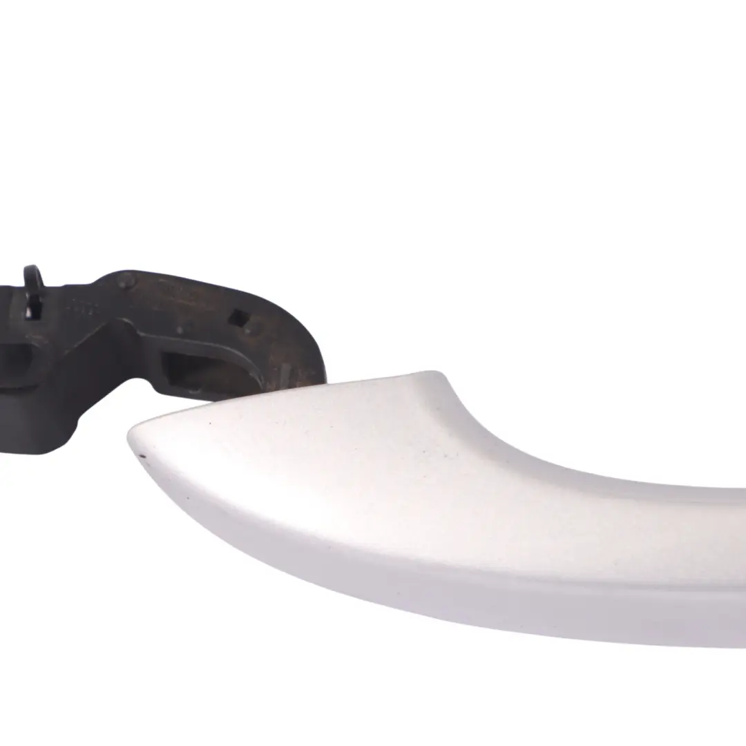 Left N/S Exterior Door Handle Outside Grab Ice Silver - X7W to Audi RS6 C7 Rear with Part number 4H0837205 Audi RS6 C7 Rear Left N/S Exterior Door Handle Outside Grab Ice Silver - X7W - SKU 4H0837205-ICS - Part number 4H0837205