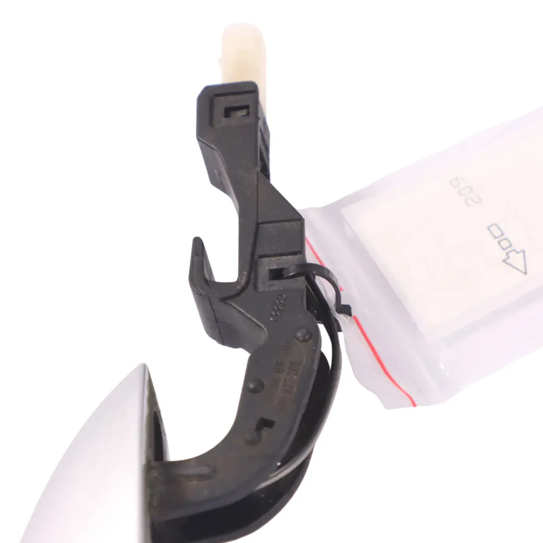 Left N/S Exterior Door Handle Outside Grab Ice Silver - X7W Audi RS6 C7 Rear - SKU 4H0837205-ICS - Part number 4H0837205