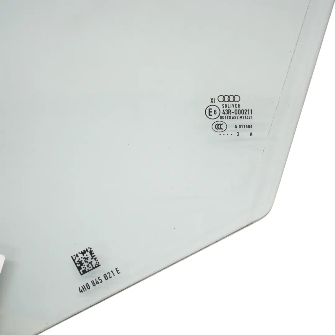 AUDI A8L 4H Front Door Window Glass Left N/S AS2 - SKU 4H0845021E - Part number 4H0845021E