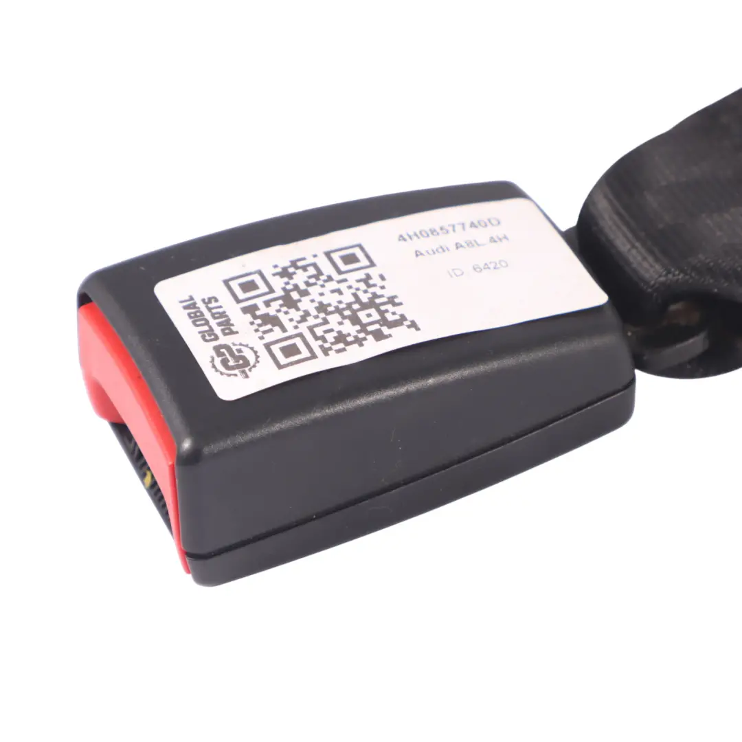 Audi A8L 4H Cintura sicureza posteriore central Fibbia sicurezza nero - SKU 4H0857740D - Numero di parte 4H0857740D
