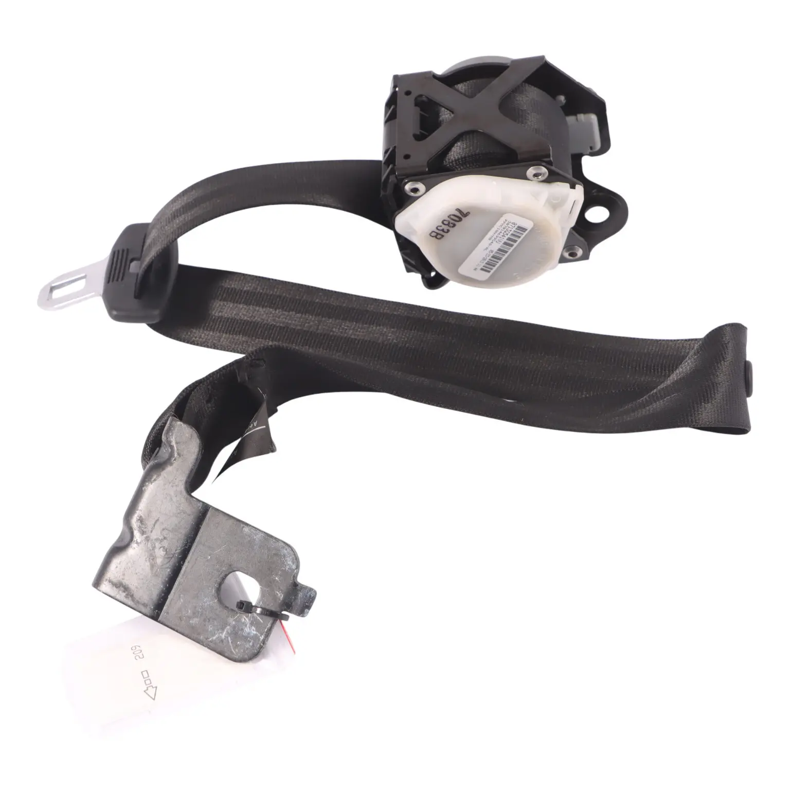 Audi A8L 4H Seat Belt Rear Centre Middle Seatbelt Buckle Black 4H0857807J
