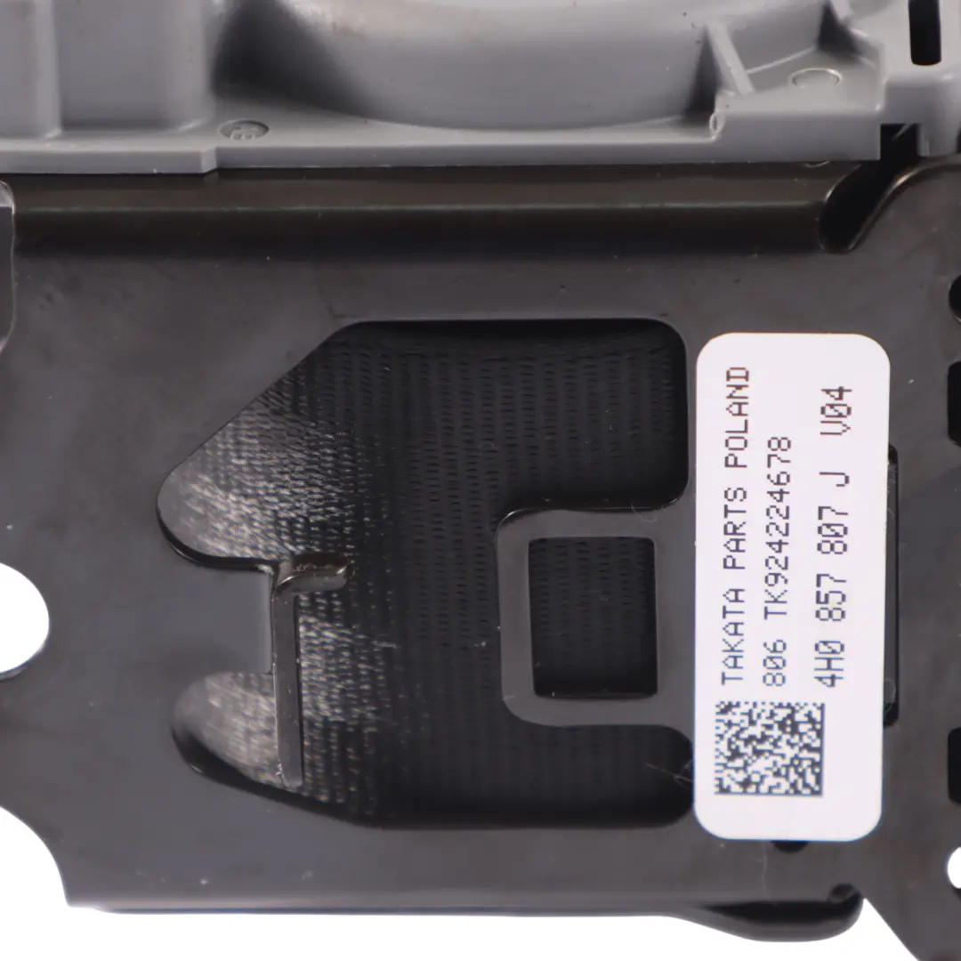 Audi A8L 4H Seat Belt Rear Centre Middle Seatbelt Buckle Black - SKU 4H0857807J - Part number 4H0857807J