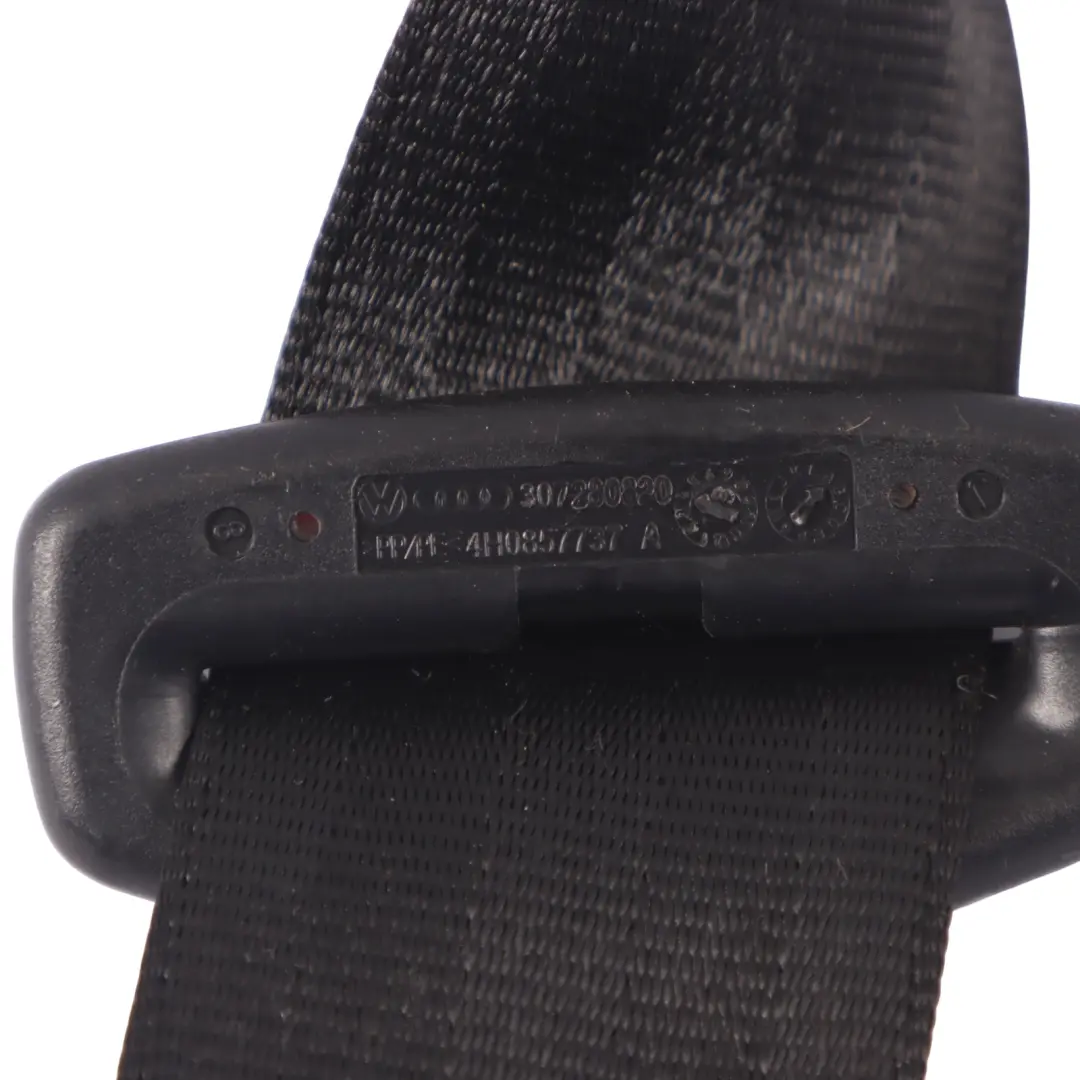 Audi A8L 4H Sicherheitsgurt Hinten Mitte Gurt Schloss Schwarz - SKU 4H0857807J - Teilenummer 4H0857807J