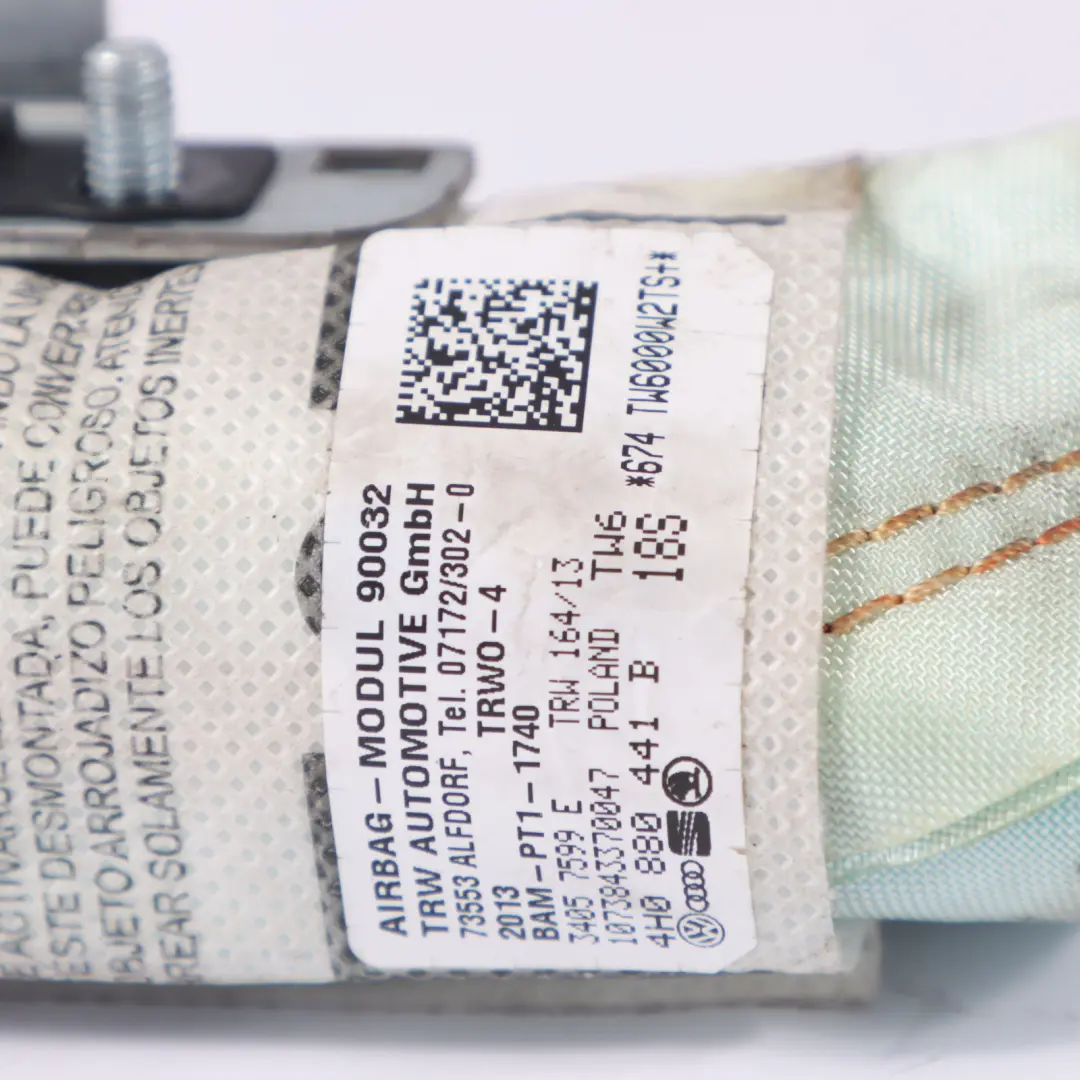 Módulo de Aire del Asiento Trasero Sistema SRS Izquierdo para Audi S8 4H con número de pieza 4H0880441B Audi S8 4H Módulo de Aire del Asiento Trasero Sistema SRS Izquierdo - SKU 4H0880441B - Número de pieza 4H0880441B