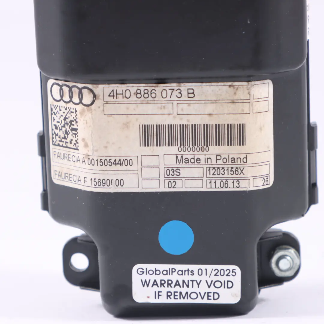  A8L D4 Unité de contrôle pompe vide des sièges avant gauche droite - SKU 4H0886073B - Numéro de pièce 4H0886073B