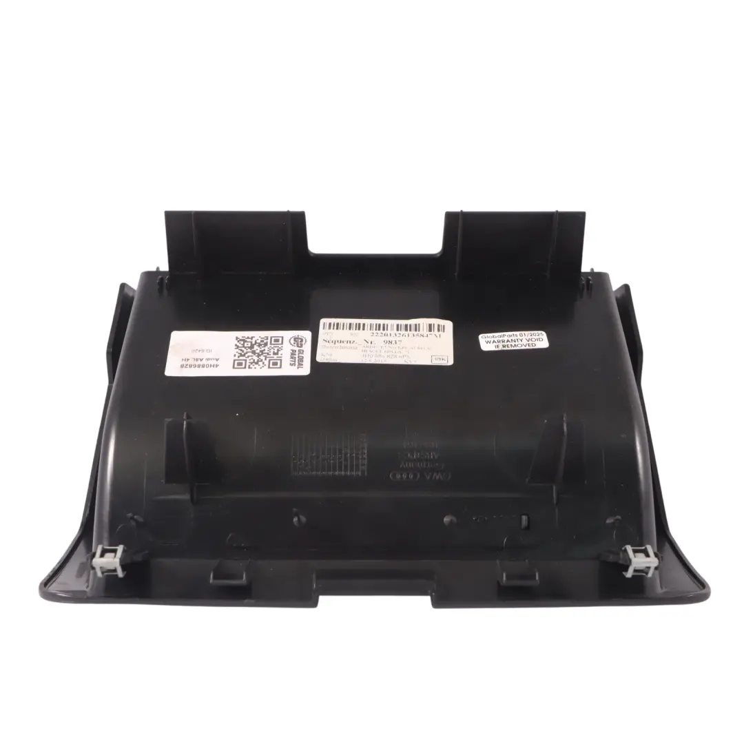A8L 4H Compartimento de Primeros Auxilios Trasero Cubby Superior para Audi con número de pieza 4H0886828 Audi A8L 4H Compartimento de Primeros Auxilios Trasero Cubby Superior - SKU 4H0886828 - Número de pieza 4H0886828