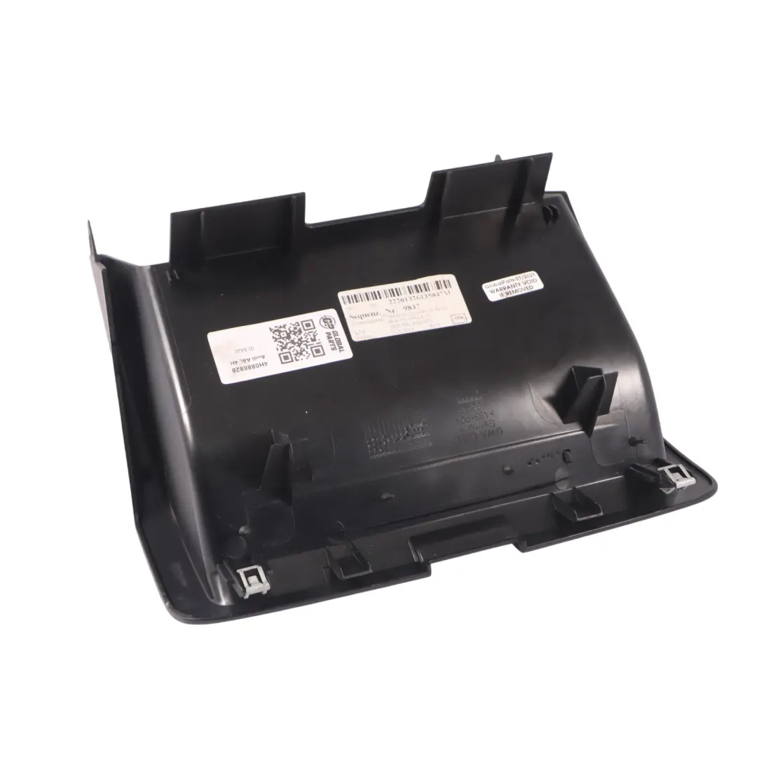 A8L 4H Compartimento de Primeros Auxilios Trasero Cubby Superior para Audi con número de pieza 4H0886828 Audi A8L 4H Compartimento de Primeros Auxilios Trasero Cubby Superior - SKU 4H0886828 - Número de pieza 4H0886828
