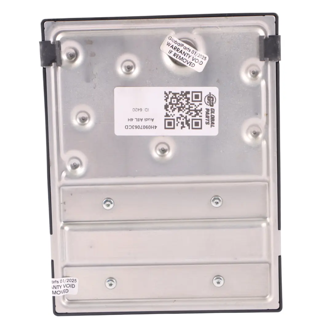 Audi A8L 4H Module de contrôle du confort à bord CCM Unit ECU - SKU 4H0907063CD - Numéro de pièce 4H0907063CD