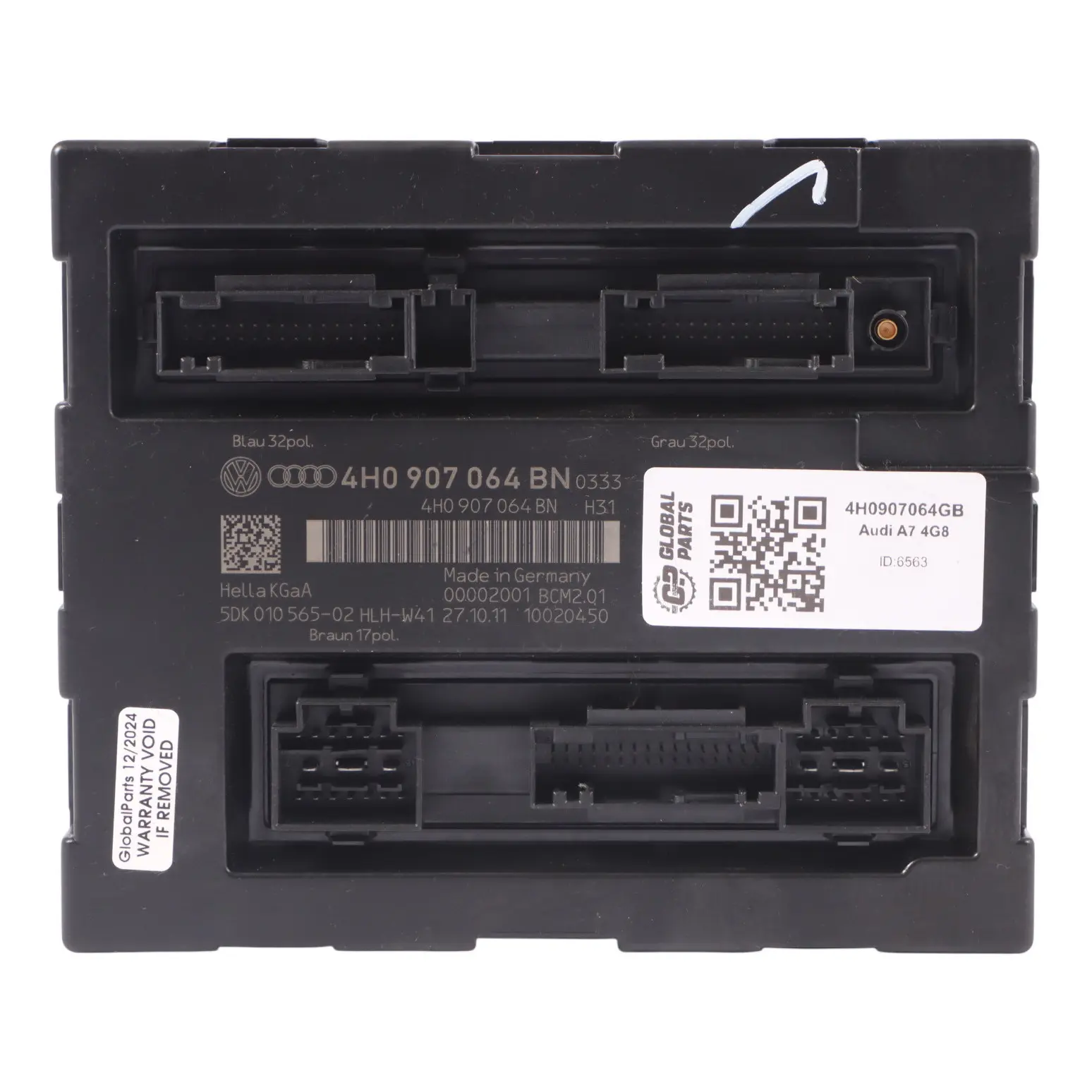 Audi A7 4G8 Body Comfort Control Module Unit BCM V2 4H0907064GB
