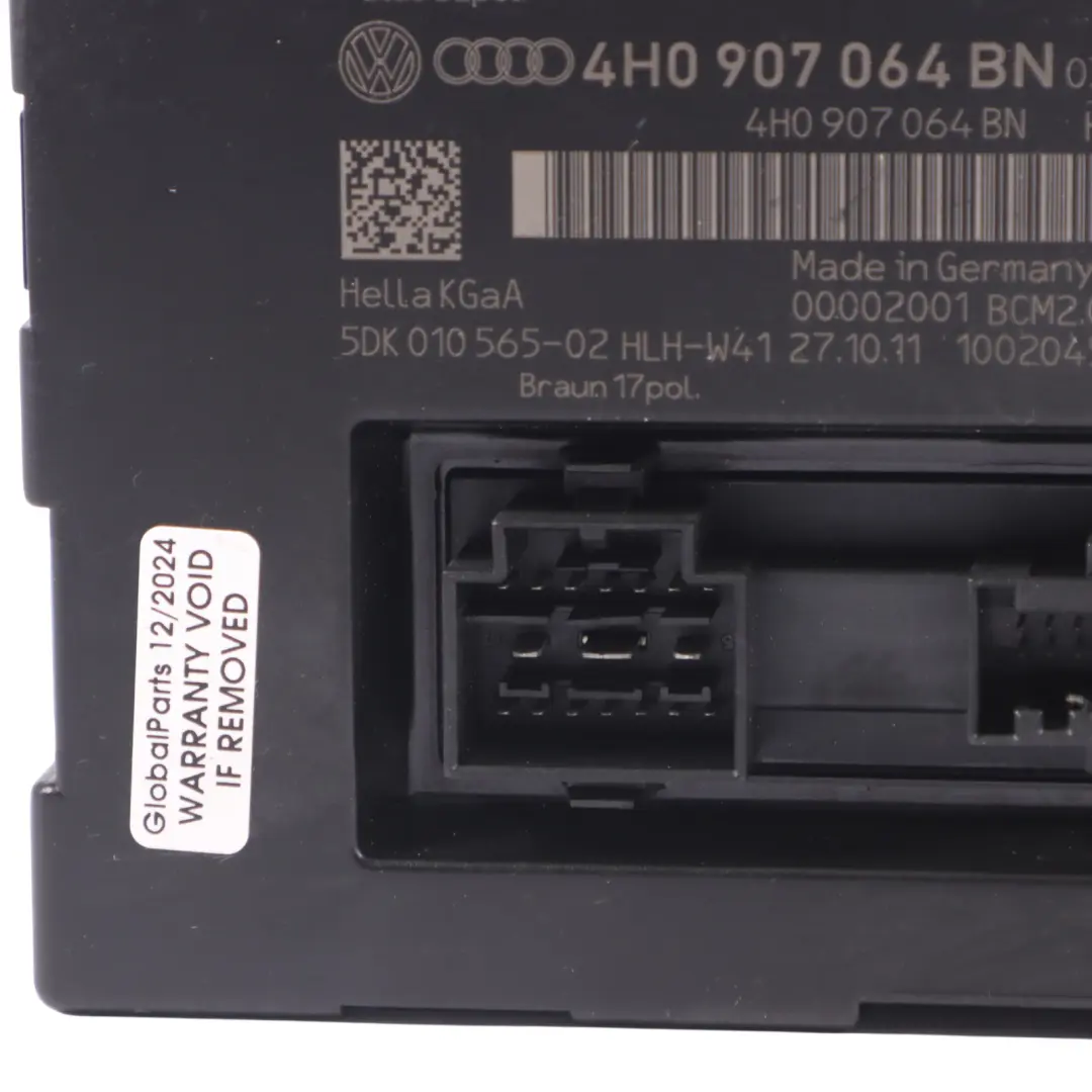 4G8 Corpo Comfort Modulo di controllo Unità BCM V2 per Audi A7 con numero di parte 4H0907064GB Audi A7 4G8 Corpo Comfort Modulo di controllo Unità BCM V2 - SKU 4H0907064GB - Numero di parte 4H0907064GB