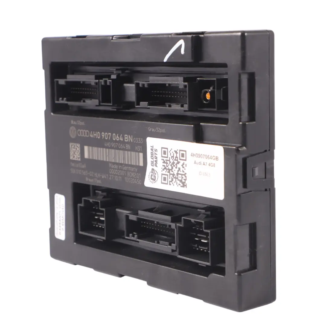 4G8 Unidad de módulo de control del confort corporal BCM V2 para Audi A7 con número de pieza 4H0907064GB Audi A7 4G8 Unidad de módulo de control del confort corporal BCM V2 - SKU 4H0907064GB - Número de pieza 4H0907064GB