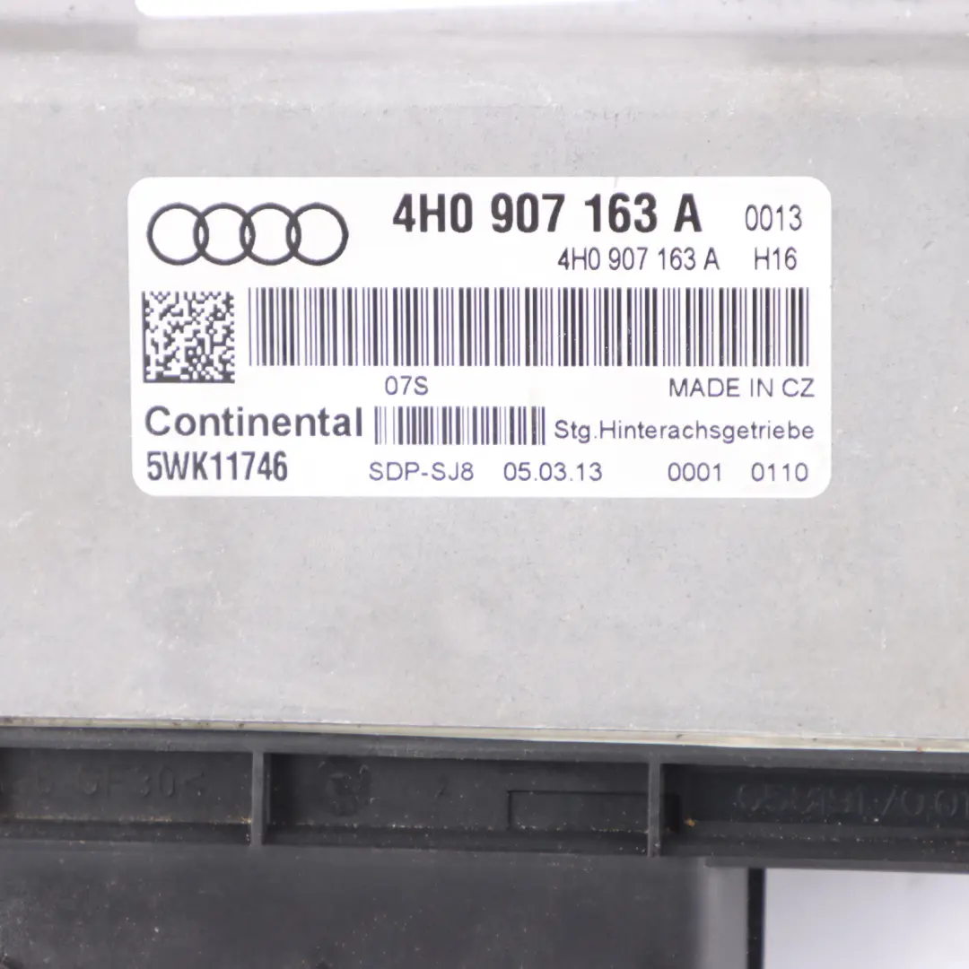 Audi A7 4G Automatic Gearbox Control Module Unit - SKU 4H0907163A - Part number 4H0907163A