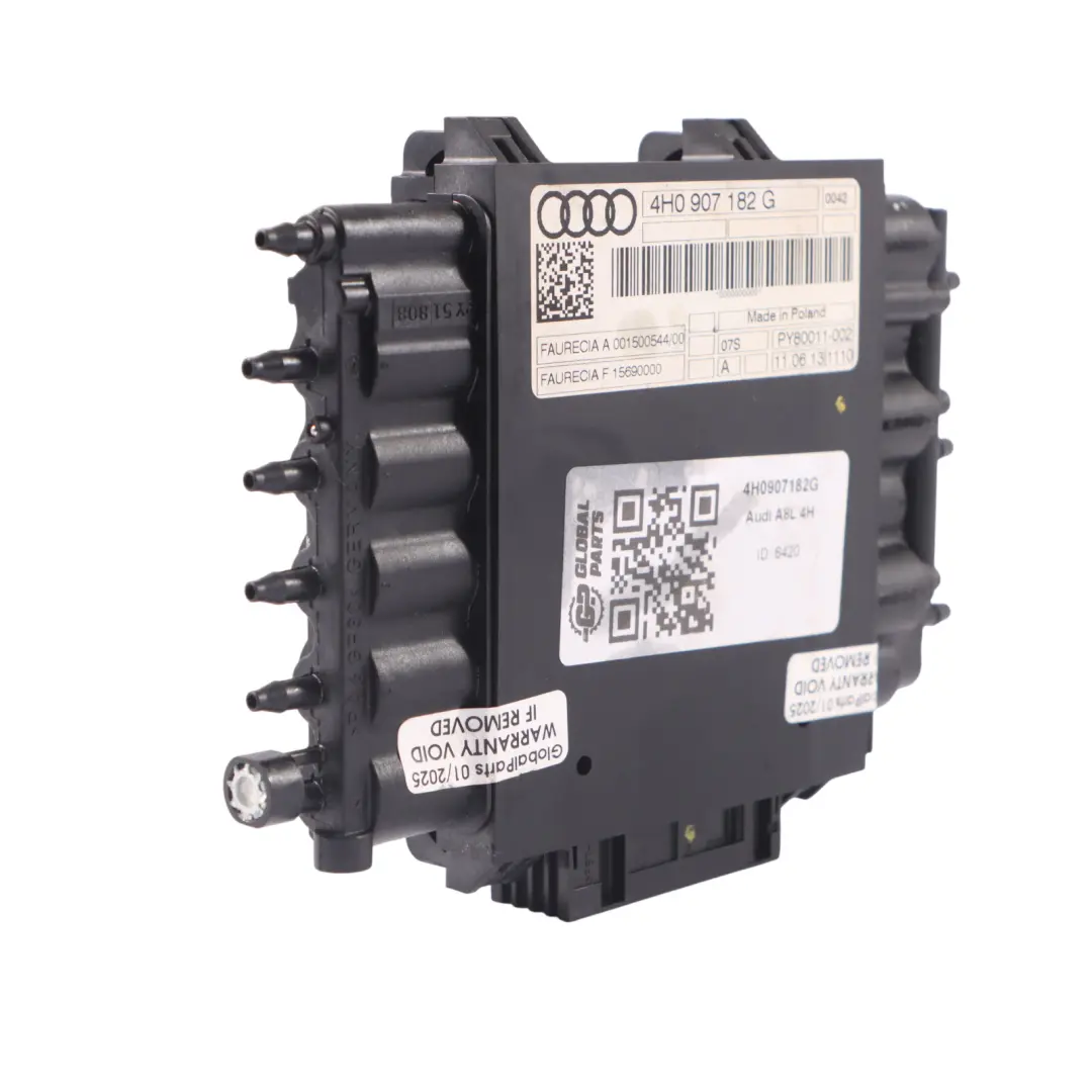 Moduł Sterownik Fotela Wielokonturowego Lewy Prawy do Audi A8 D4 4H o numerze 4H0907182G Audi A8 D4 4H Moduł Sterownik Fotela Wielokonturowego Lewy Prawy - SKU 4H0907182G - Numer Części 4H0907182G