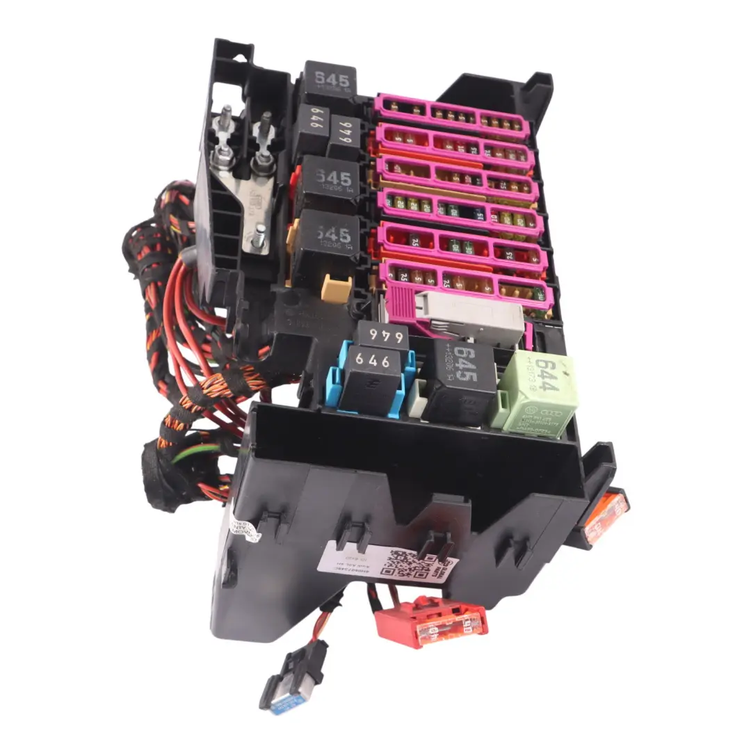 Audi A8 D4 4H Relay staffa portafusibili scatola di giunzione - SKU 4H0907348C - Numero di parte 4H0907348C